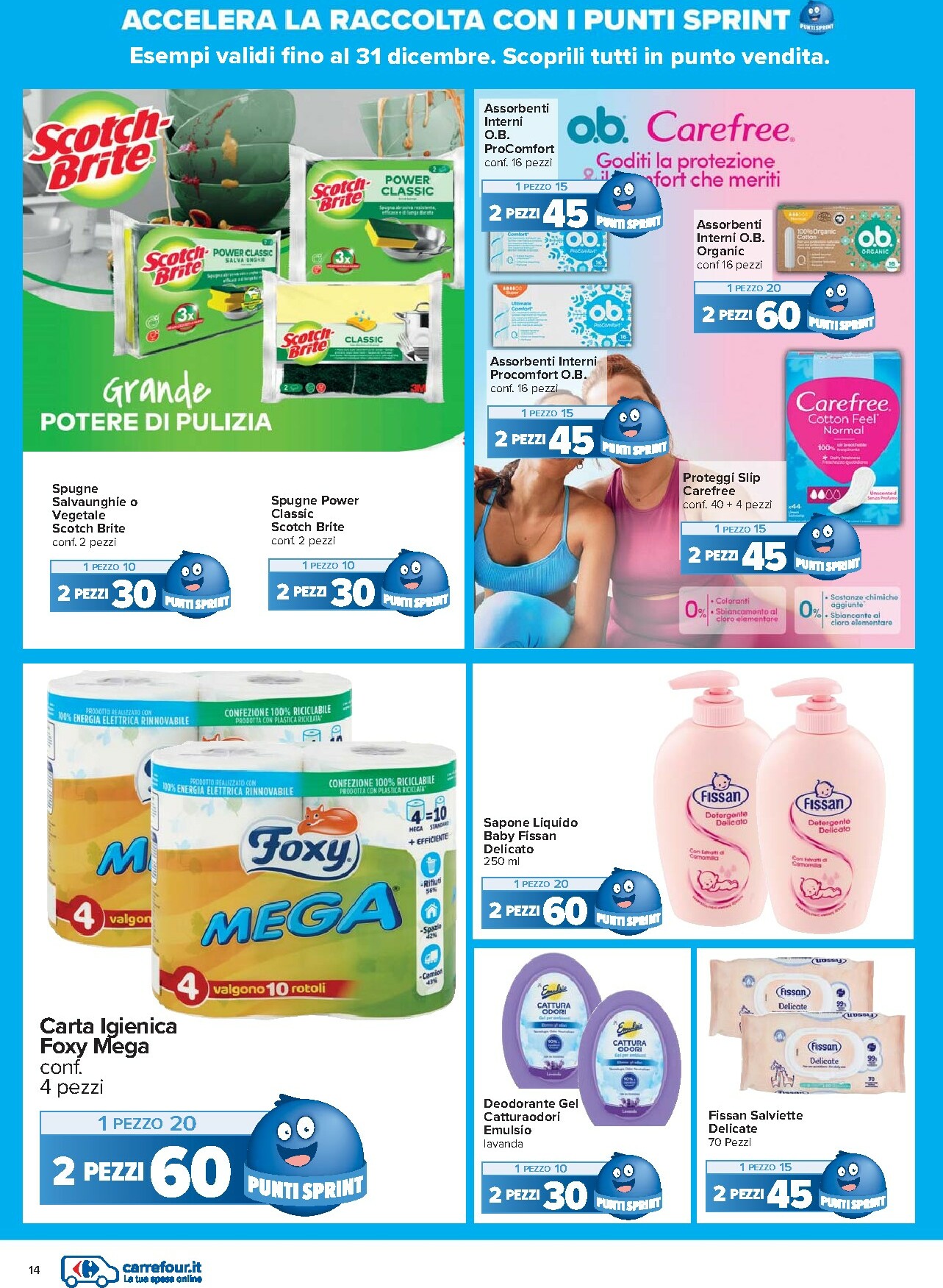 carrefour - Volantino Carrefour - Punti Sprint Payback valido dal 02/12 al 31/12 - page: 14