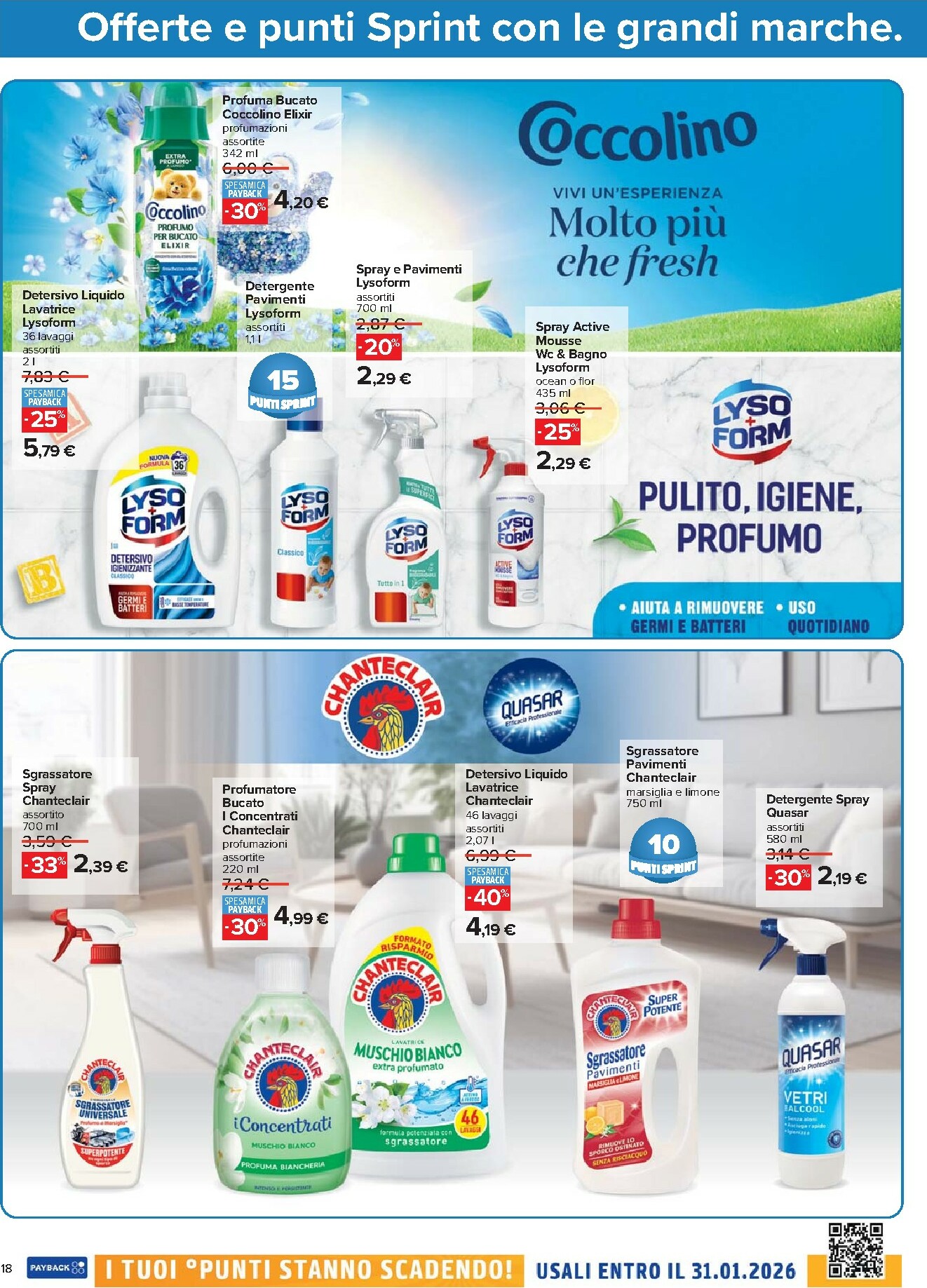carrefour - Volantino Carrefour - Punti Sprint Payback valido dal 16/12 al 31/12 - page: 18