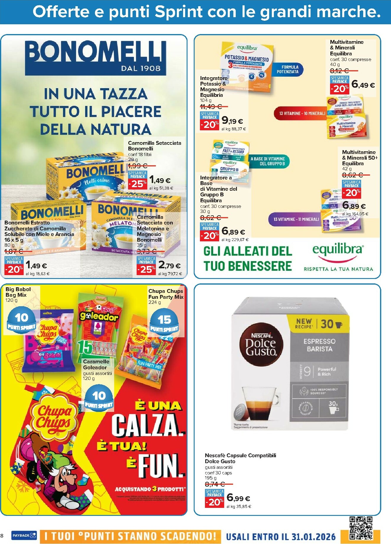 carrefour - Volantino Carrefour - Punti Sprint Payback valido dal 16/12 al 31/12 - page: 8