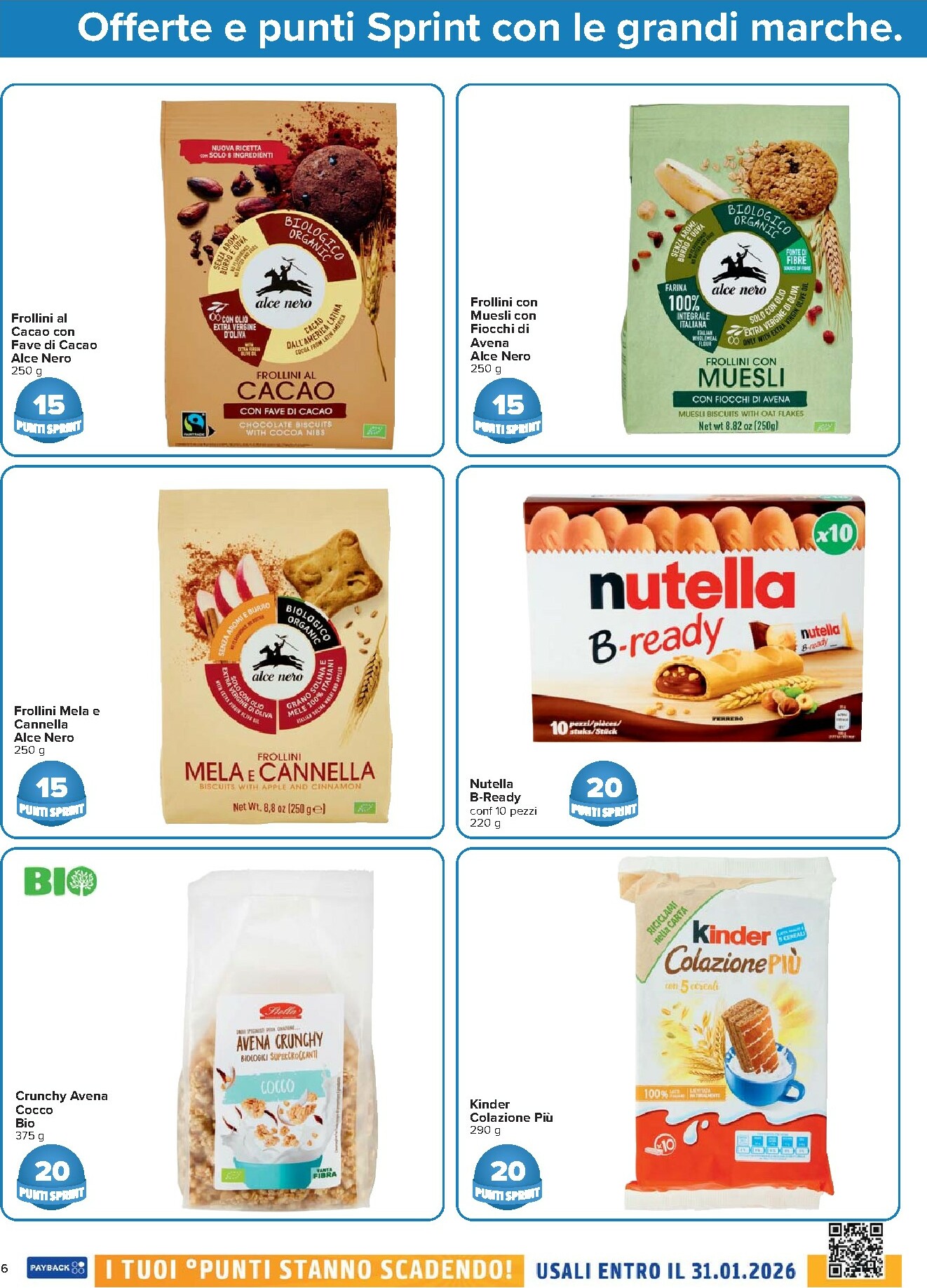 carrefour - Volantino Carrefour - Punti Sprint Payback valido dal 16/12 al 31/12 - page: 6