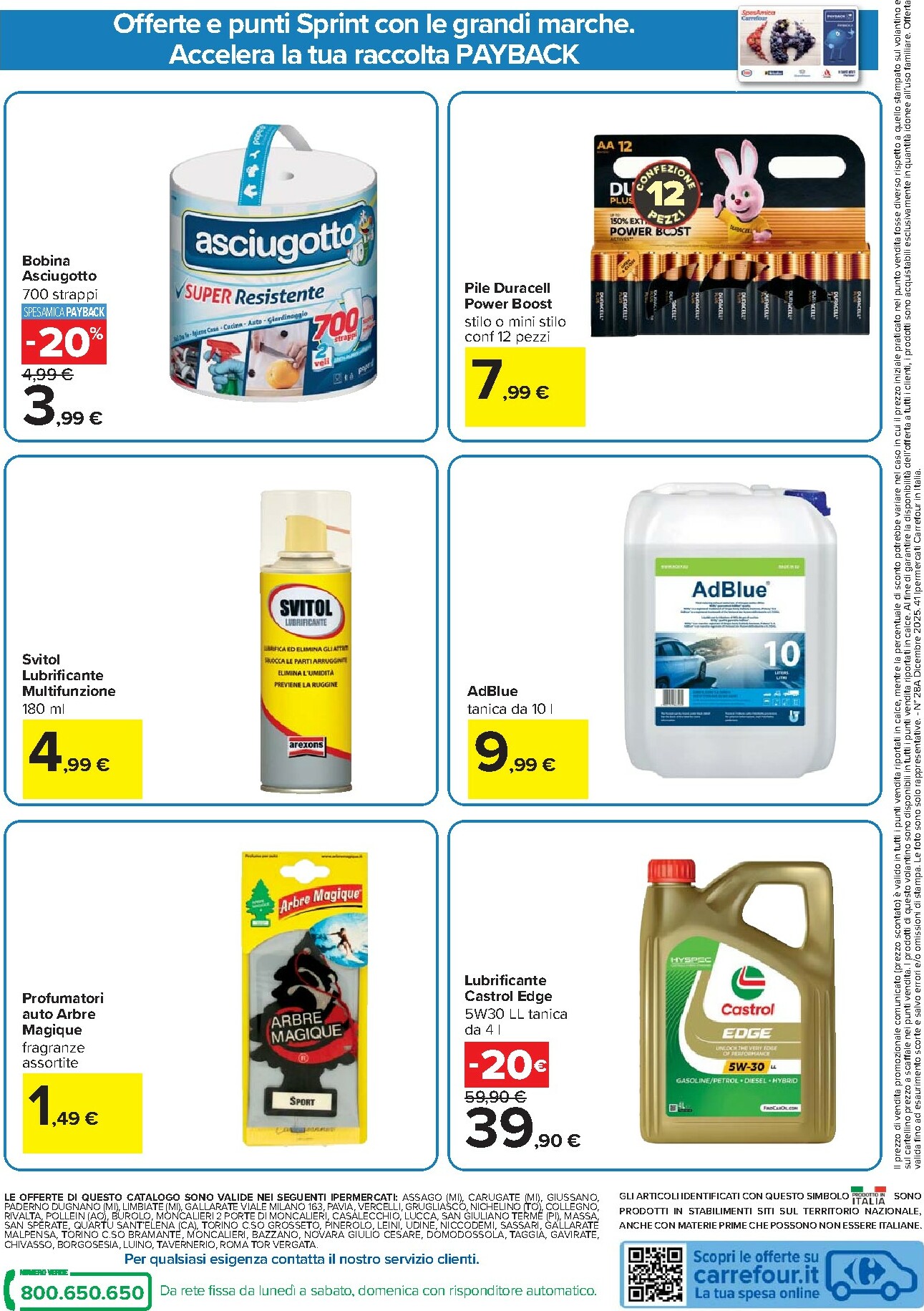 carrefour - Volantino Carrefour - Punti Sprint Payback valido dal 16/12 al 31/12 - page: 24