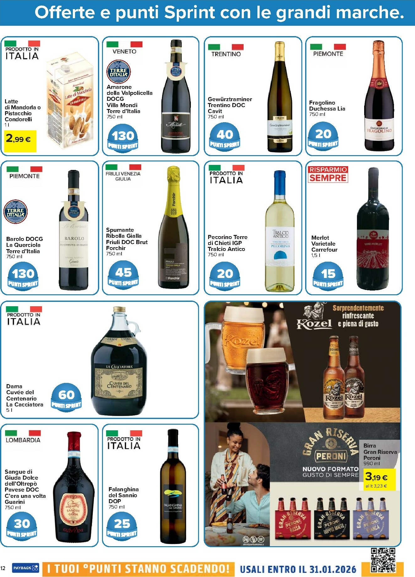 carrefour - Volantino Carrefour - Punti Sprint Payback valido dal 16/12 al 31/12 - page: 12
