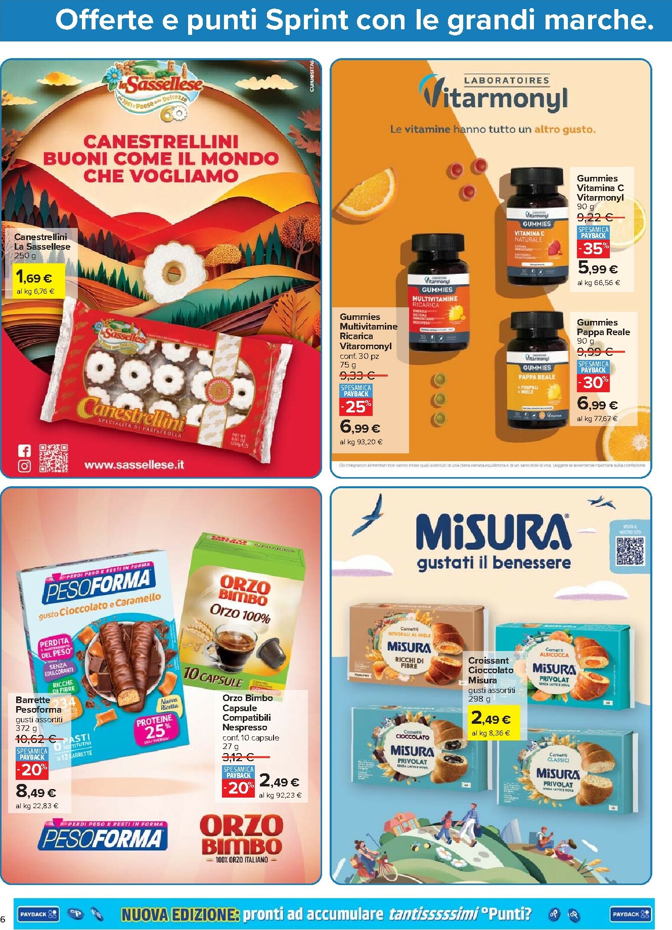 carrefour - Volantino Carrefour - Punti Sprint Payback valido dal 02/01 al 14/01 - page: 6