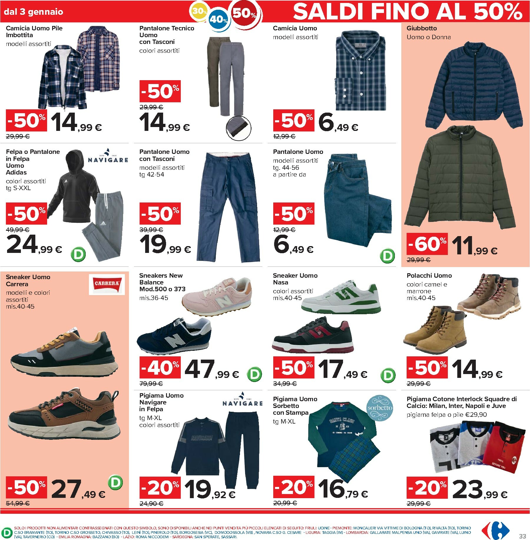 carrefour - Volantino Carrefour - 40 prodotti al 40% valido dal 02/01 al 14/01 - page: 33