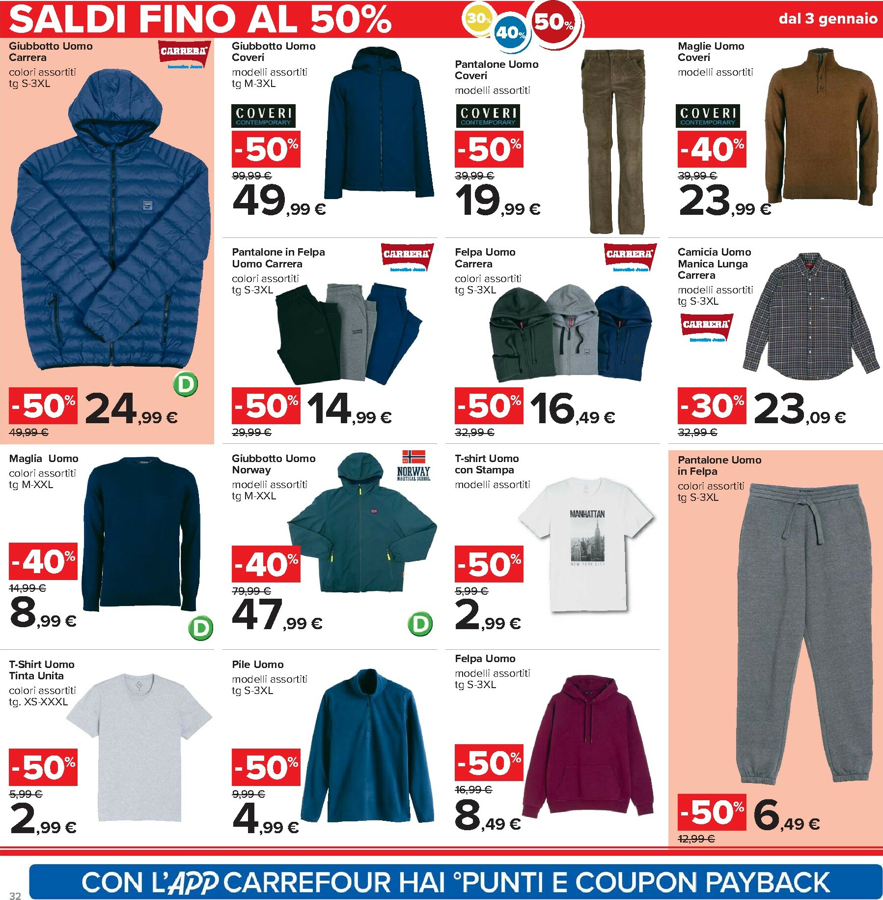 carrefour - Volantino Carrefour - 40 prodotti al 40% valido dal 02/01 al 14/01 - page: 32