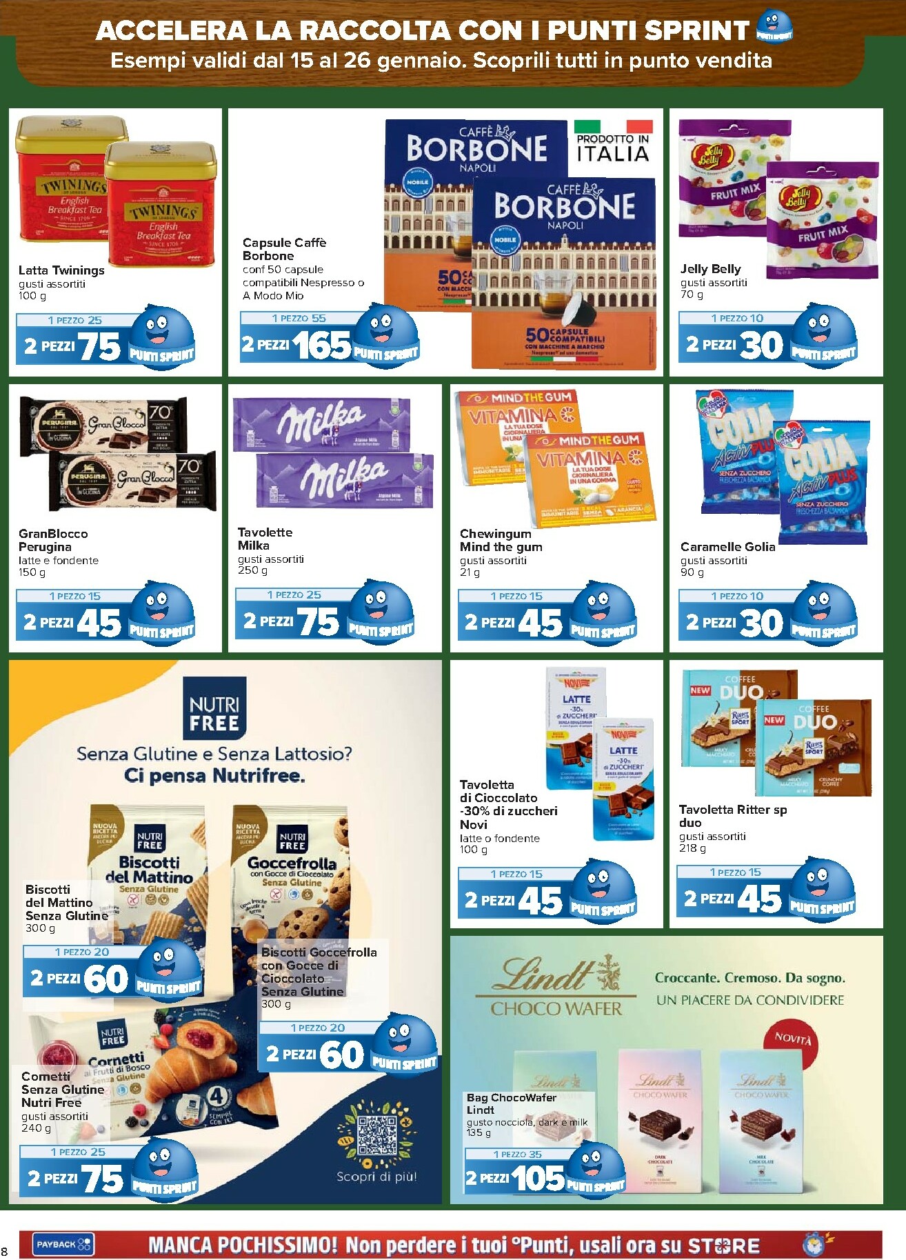 carrefour - Volantino Carrefour - Punti Sprint Payback valido dal 15/01 al 26/01 - page: 8