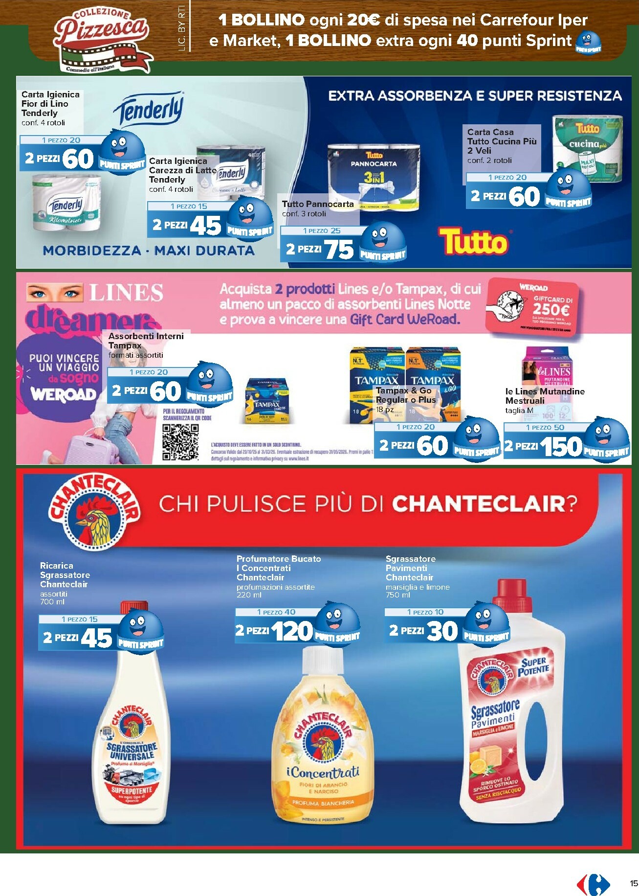 carrefour - Volantino Carrefour - Punti Sprint Payback valido dal 15/01 al 26/01 - page: 15