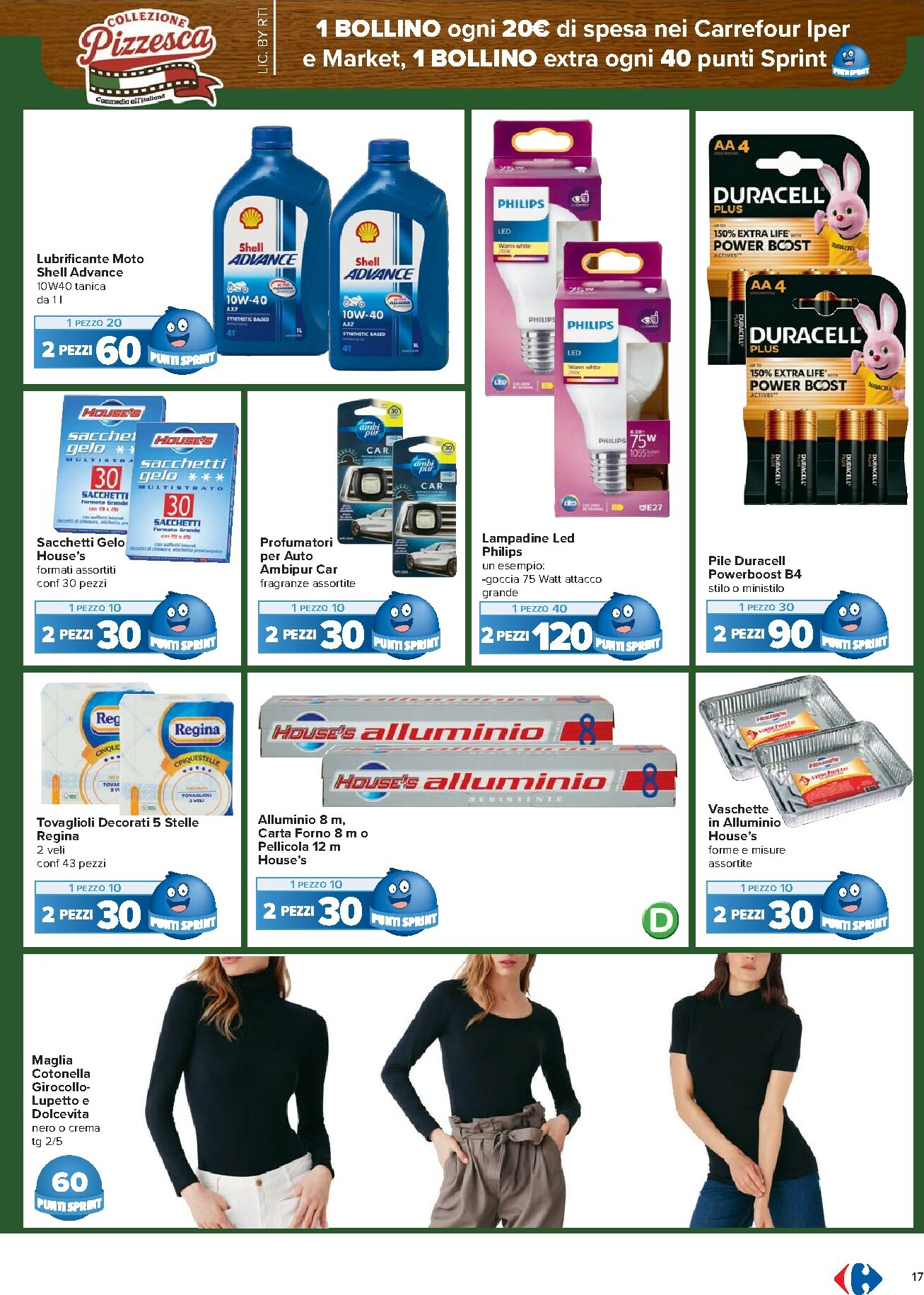 carrefour - Volantino Carrefour - Punti Sprint Payback valido dal 15/01 al 26/01 - page: 17