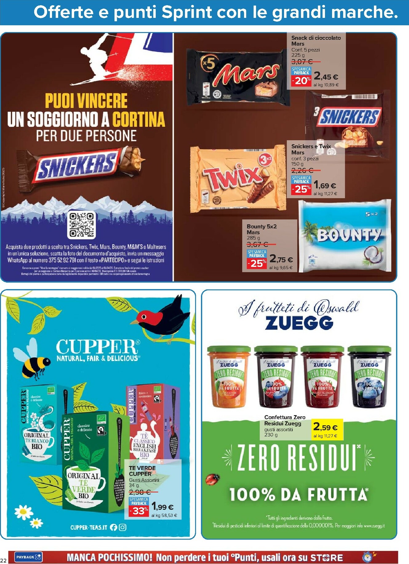 carrefour - Volantino Carrefour - Punti Sprint Payback valido dal 15/01 al 26/01 - page: 22