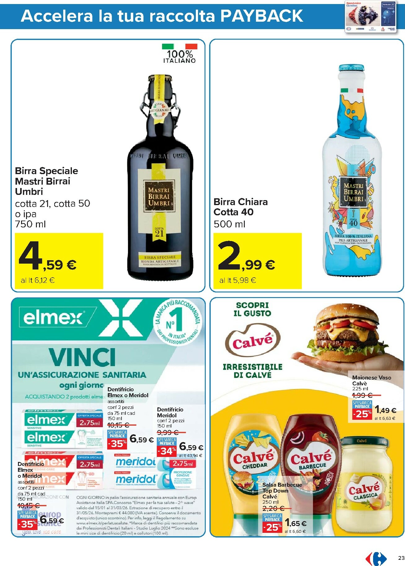 carrefour - Volantino Carrefour - Punti Sprint Payback valido dal 15/01 al 26/01 - page: 23