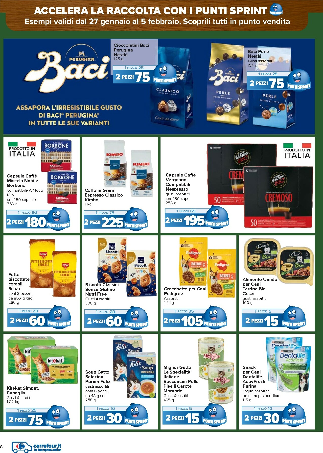 carrefour - Volantino Carrefour - Punti Sprint Payback valido dal 27/01 al 05/02 - page: 8