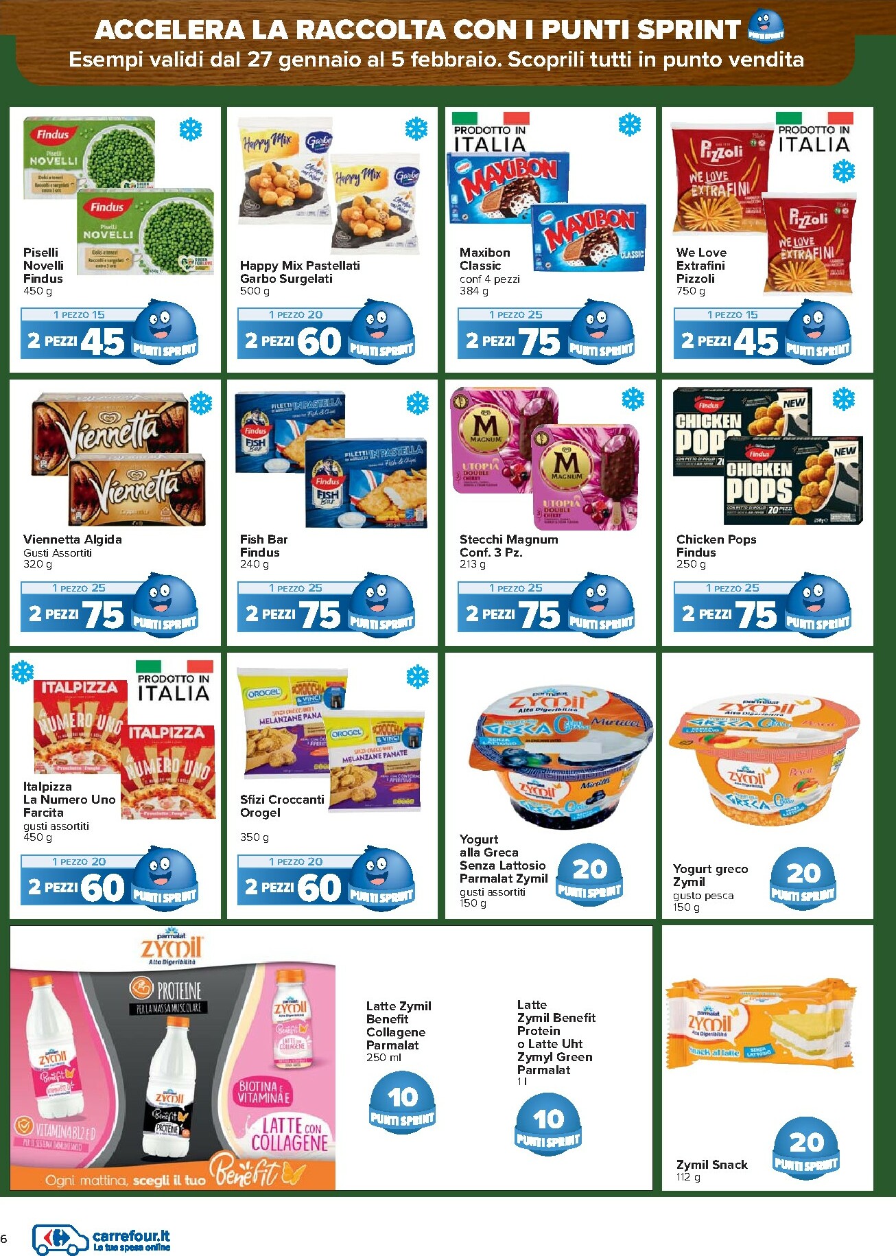 carrefour - Volantino Carrefour - Punti Sprint Payback valido dal 27/01 al 05/02 - page: 6
