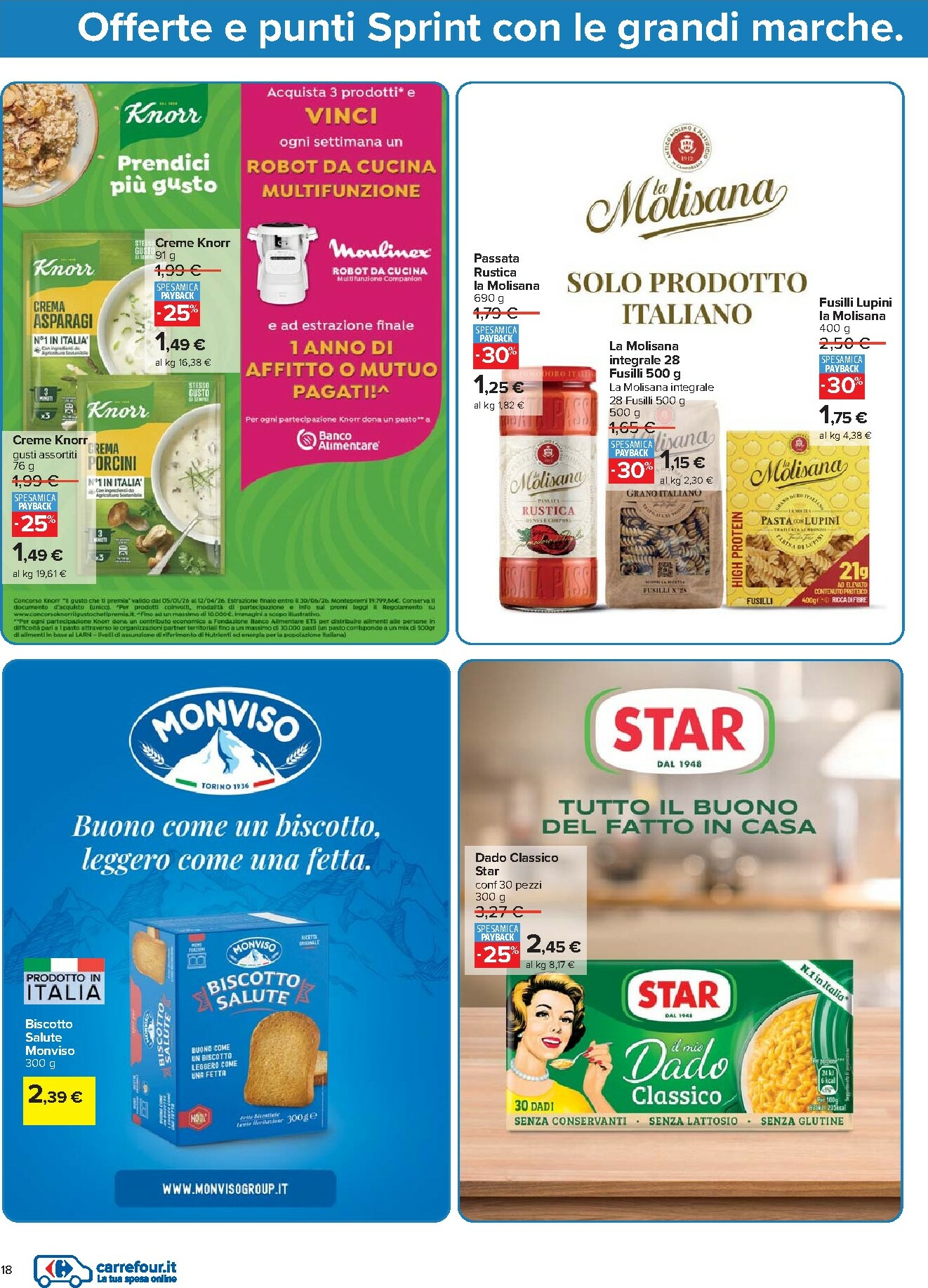carrefour - Volantino Carrefour - Punti Sprint Payback valido dal 27/01 al 05/02 - page: 18
