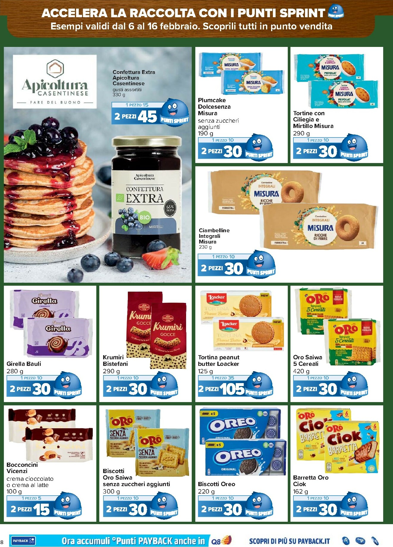 carrefour - Volantino Carrefour - Punti Sprint Payback valido dal 06/02/2026 al 16/02/2026 - page: 8
