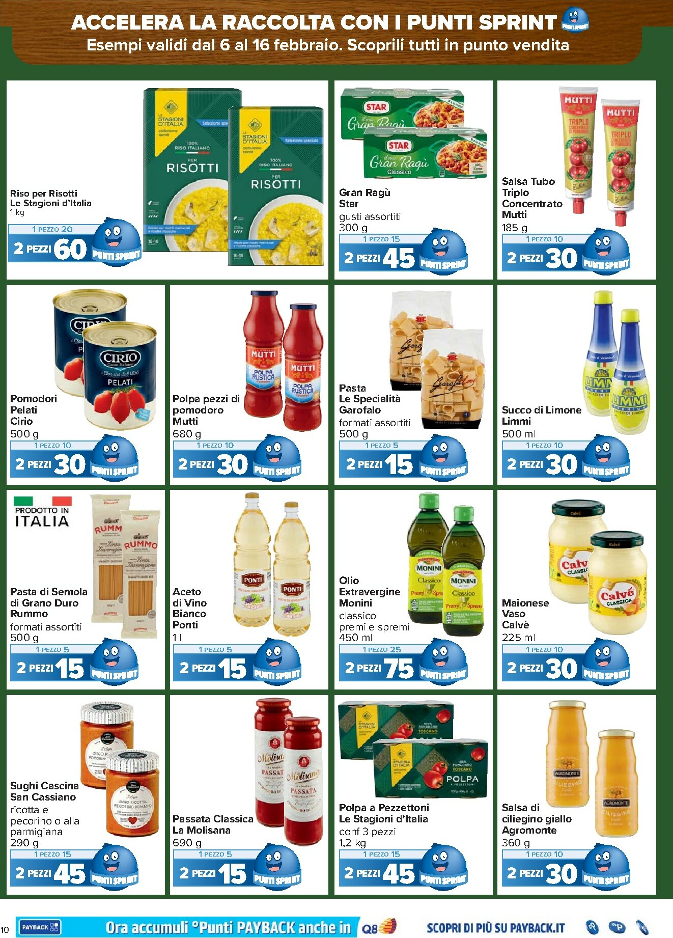 carrefour - Volantino Carrefour - Punti Sprint Payback valido dal 06/02/2026 al 16/02/2026 - page: 10
