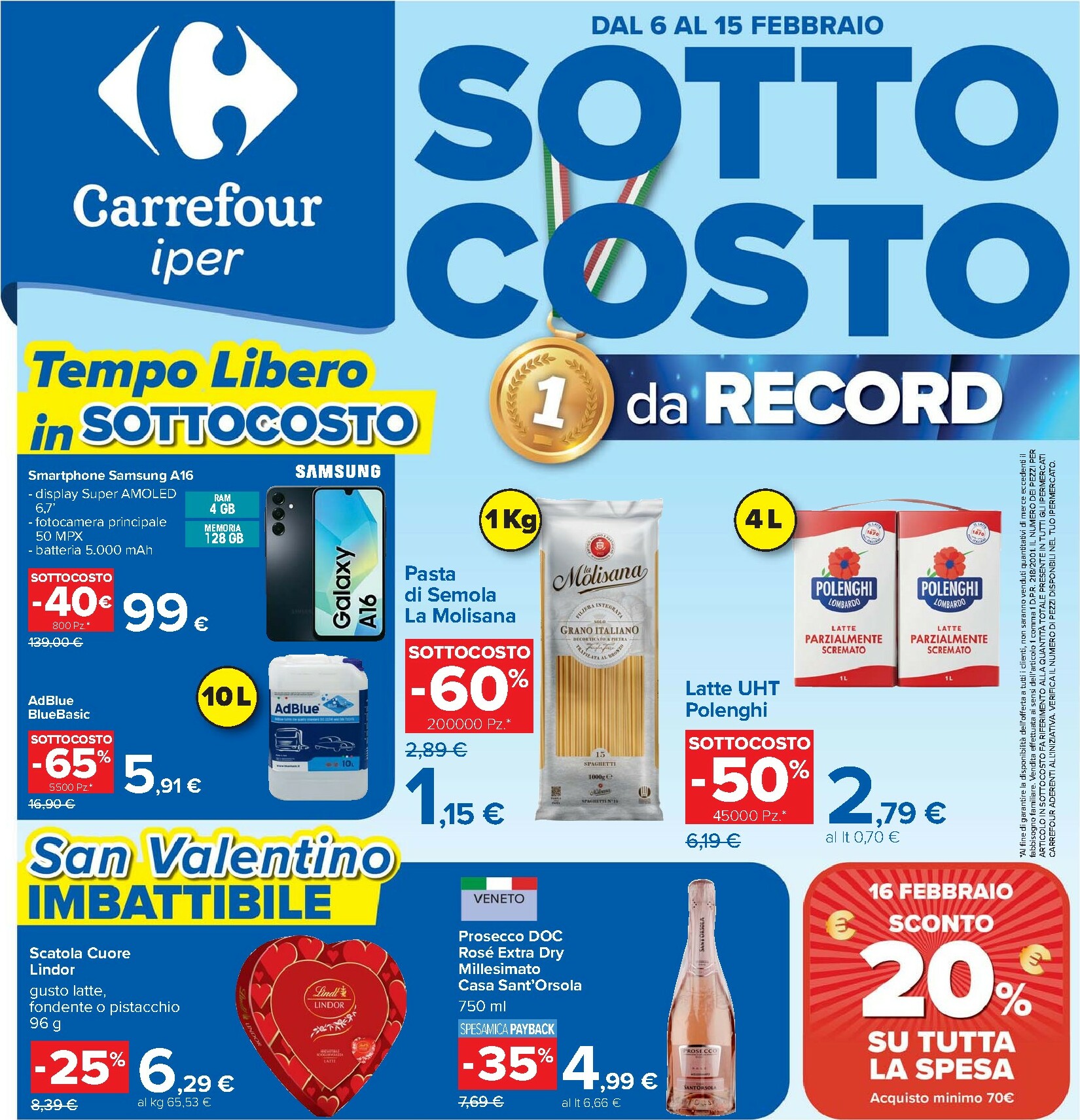 carrefour - Volantino Carrefour - Sottocosto valido dal 06/02/2026 al 15/02/2026