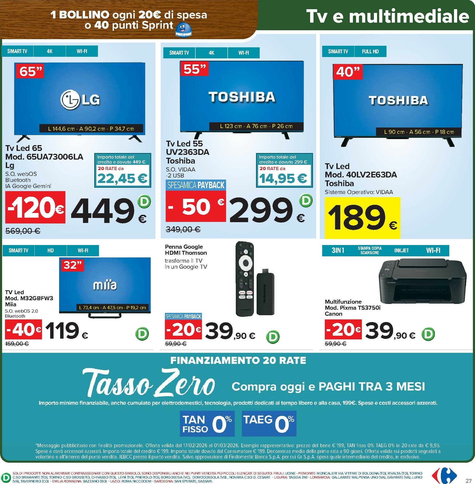 carrefour - Volantino Carrefour - Sconti fino al 40% valido dal 17/02/2026 al 01/03/2026 - page: 27
