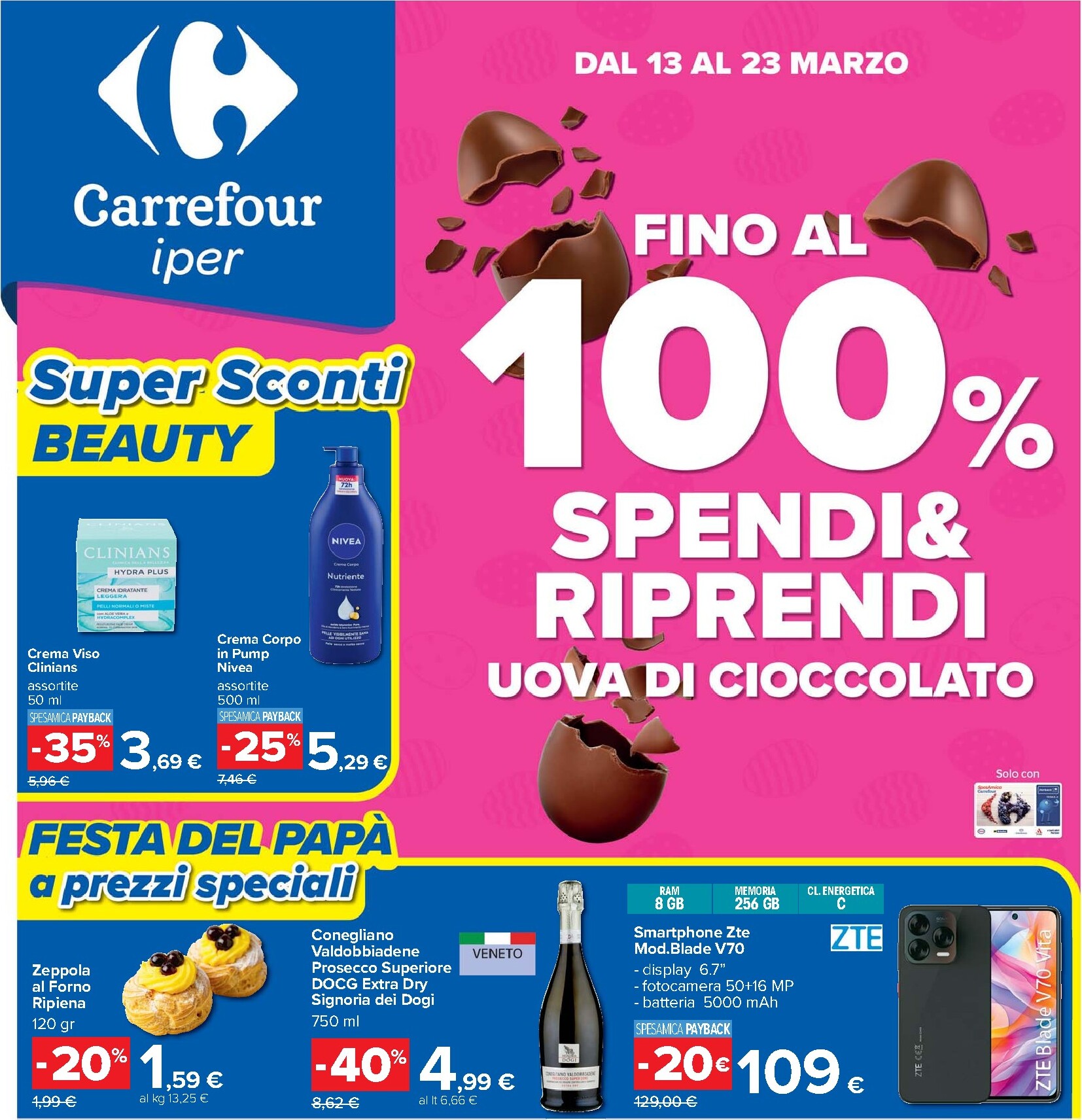 carrefour - Volantino Carrefour - Super sconti valido dal 13/03/2026 al 23/03/2026
