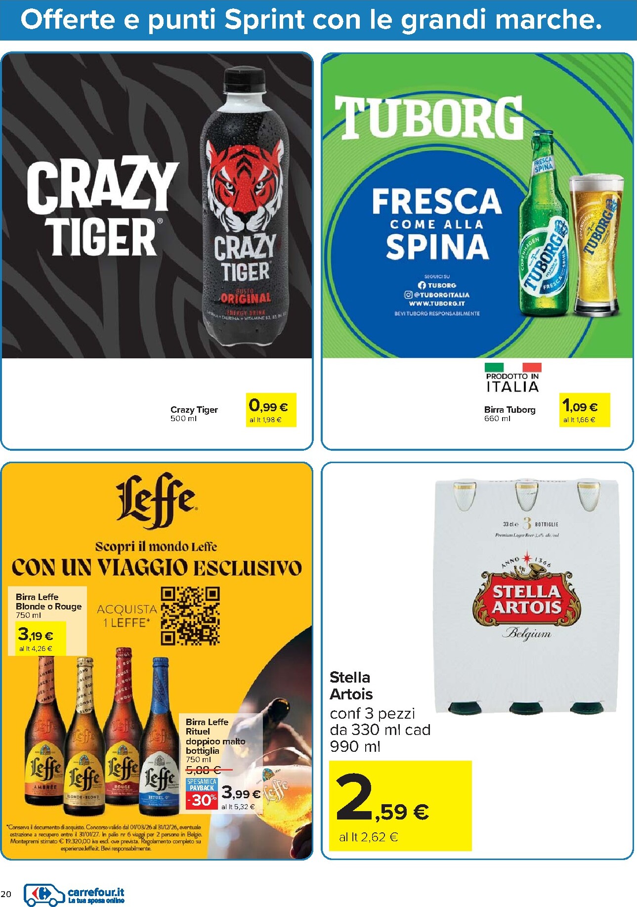 carrefour - Volantino Carrefour - Punti Sprint Payback valido dal 13/03/2026 al 23/03/2026 - page: 20