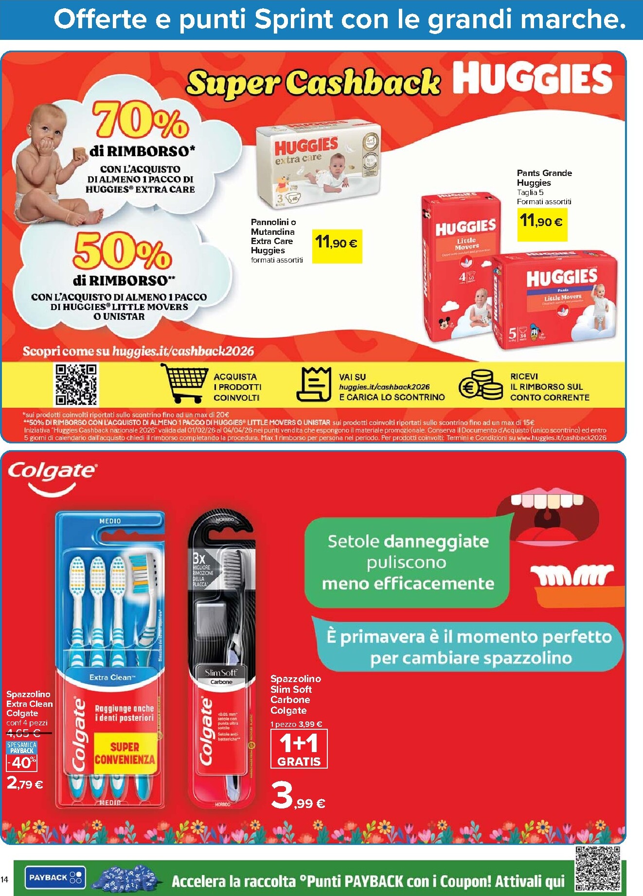 carrefour - Volantino Carrefour - Punti Sprint Payback valido dal 24/03/2026 al 06/04/2026 - page: 14
