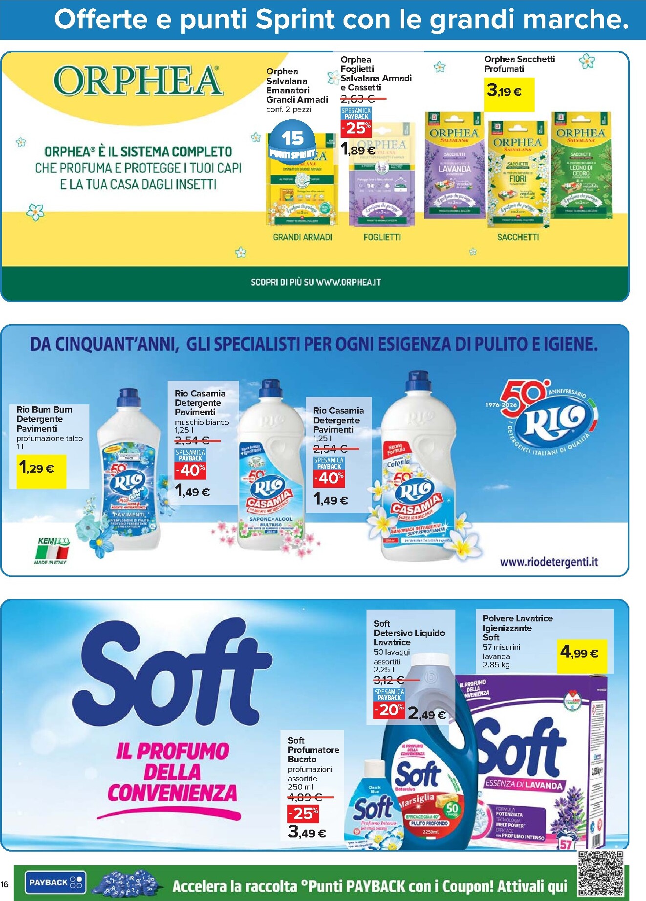 carrefour - Volantino Carrefour - Punti Sprint Payback valido dal 24/03/2026 al 06/04/2026 - page: 16