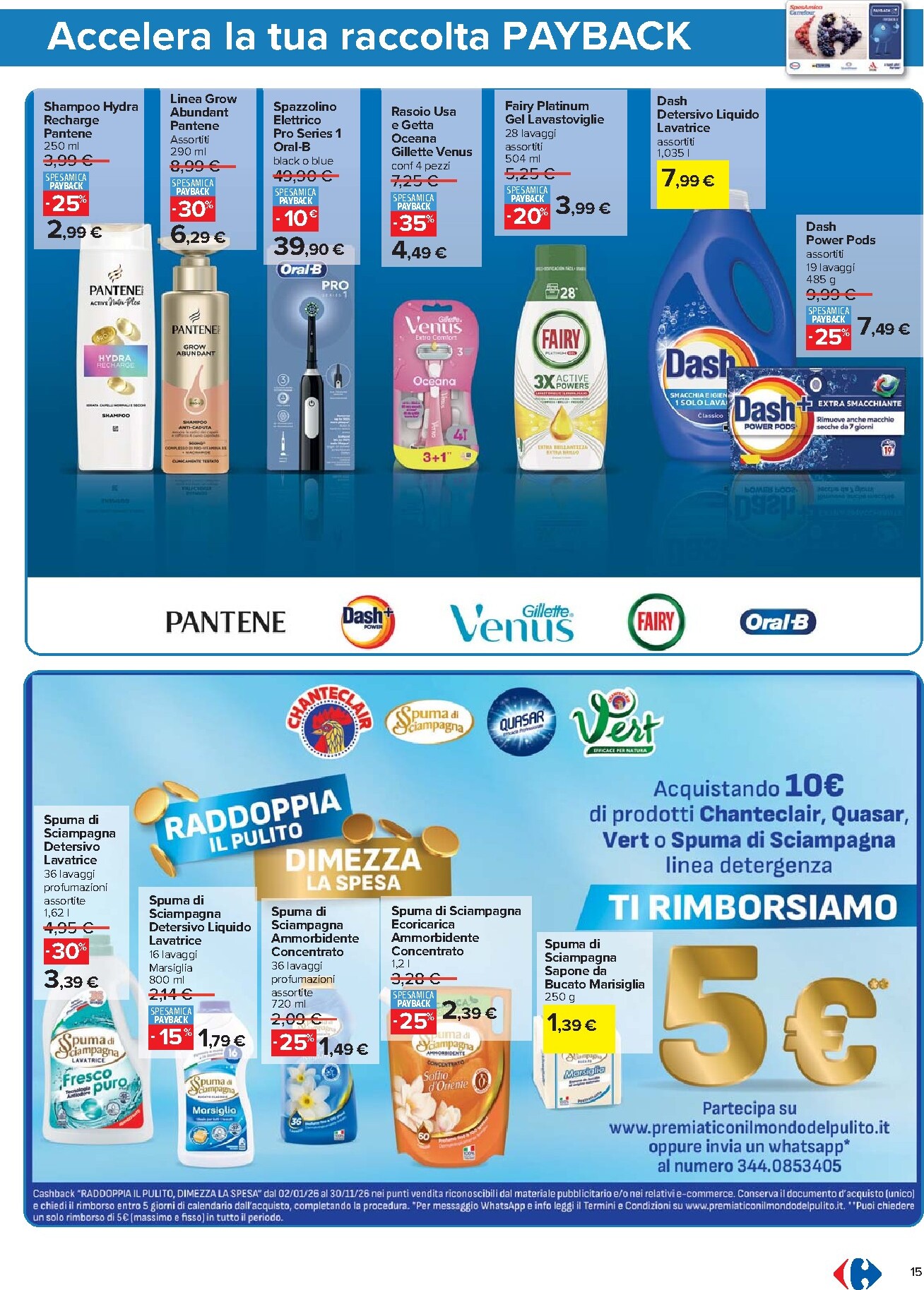 carrefour - Volantino Carrefour - Punti Sprint Payback valido dal 24/03/2026 al 06/04/2026 - page: 15