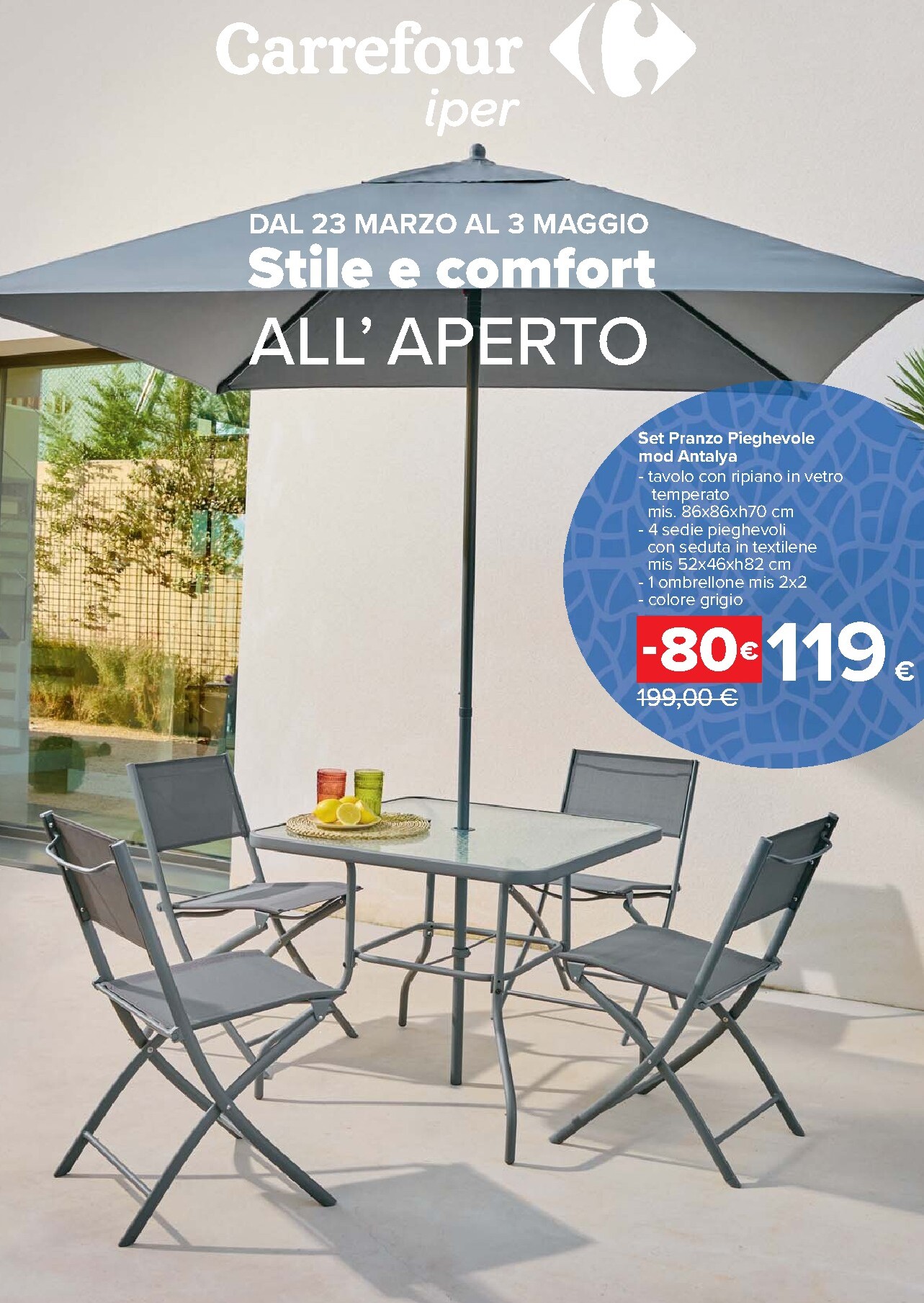 carrefour - Volantino Carrefour - Catalogo arredo giardino valido dal 23/03/2026 al 03/05/2026