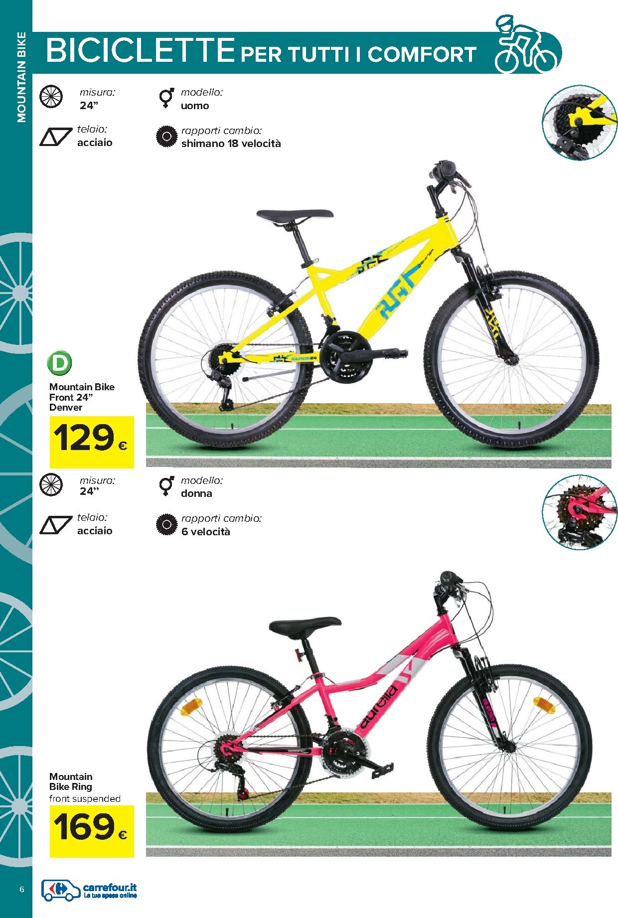 carrefour - Volantino Carrefour - Catalogo bici per la prossima settimana dal lunedì 20/04/2026 al lunedì 25/05/2026 - page: 6