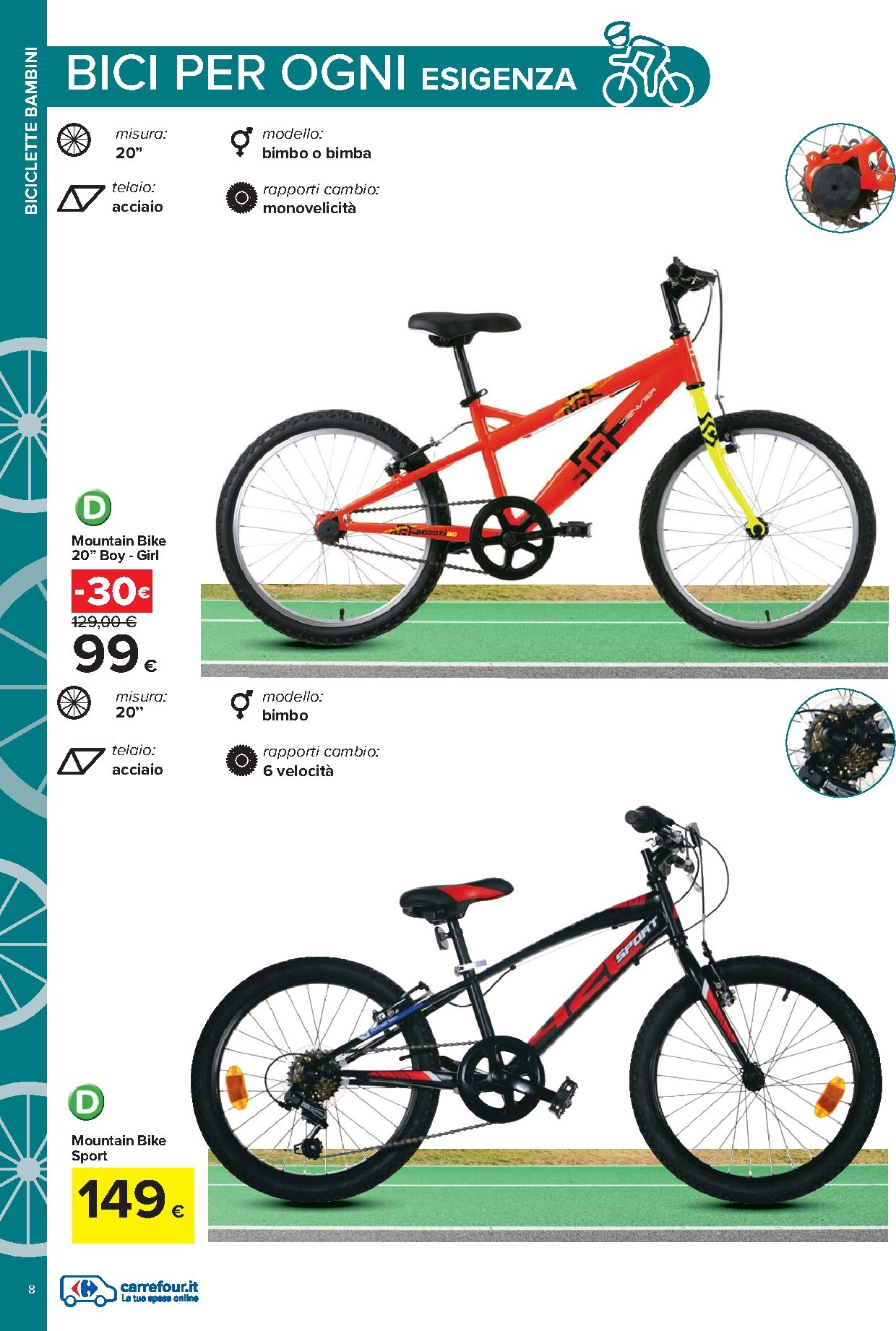 carrefour - Volantino Carrefour - Catalogo bici per la prossima settimana dal lunedì 20/04/2026 al lunedì 25/05/2026 - page: 8