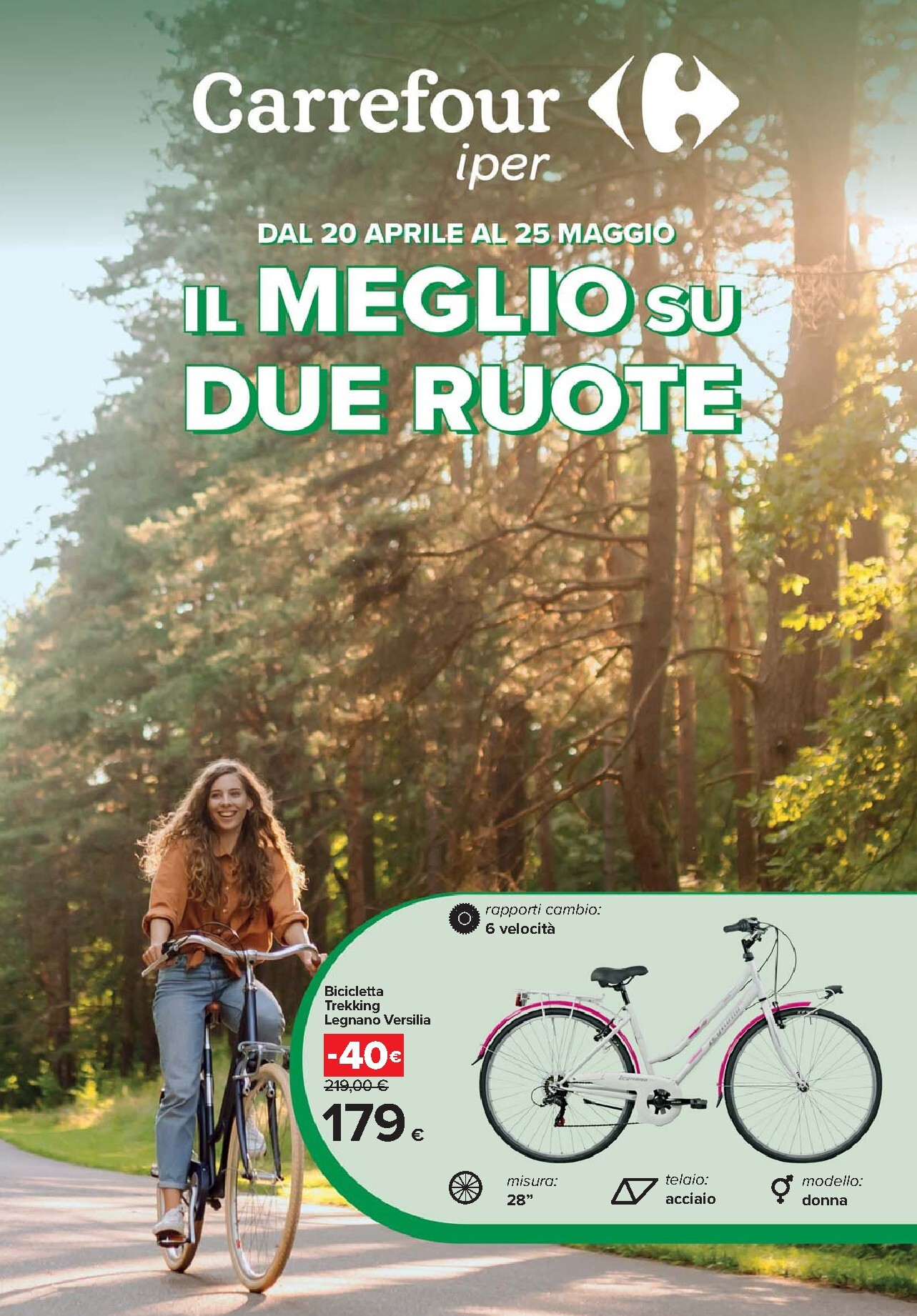 carrefour - Volantino Carrefour - Catalogo bici per la prossima settimana dal lunedì 20/04/2026 al lunedì 25/05/2026