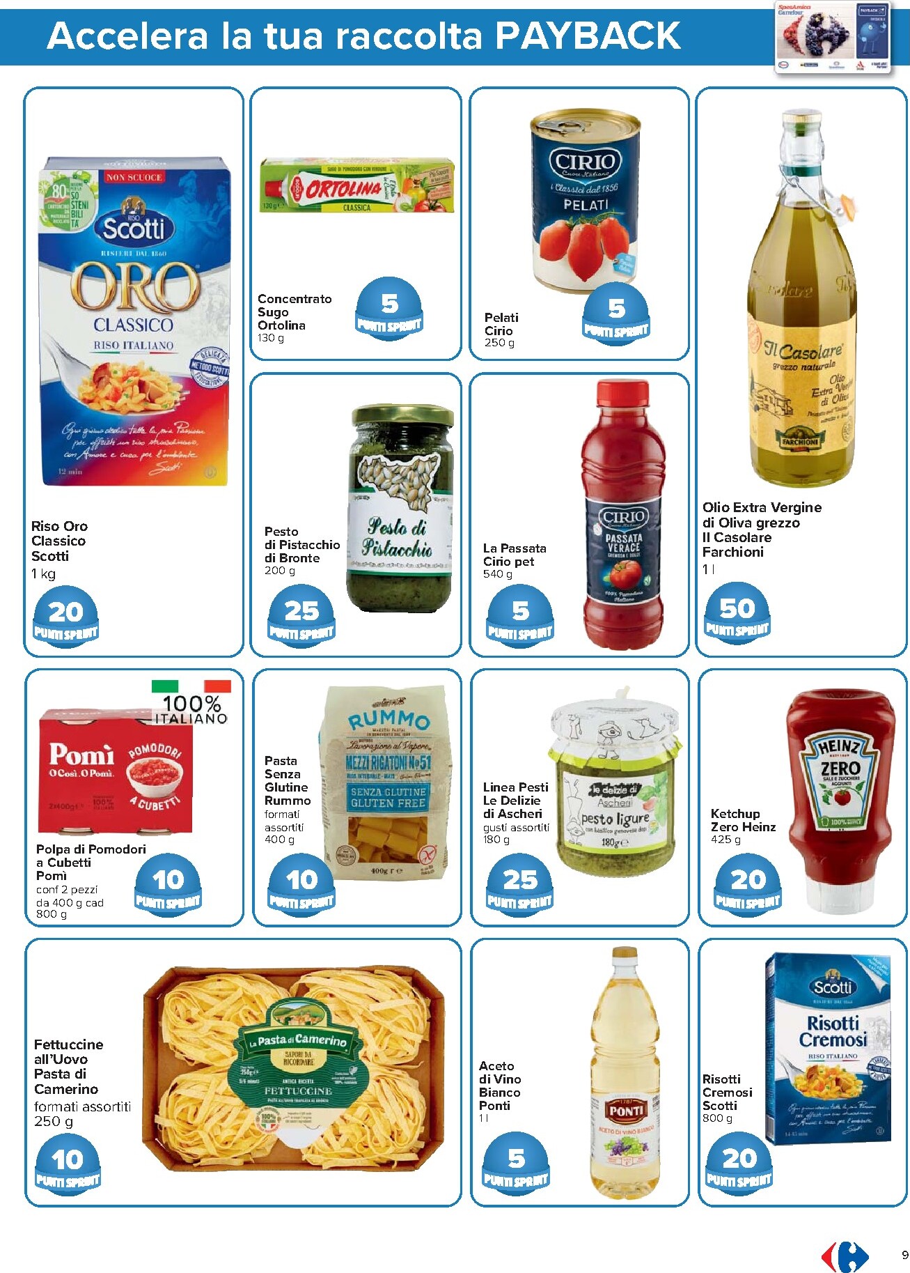 carrefour - Volantino Carrefour - Punti Sprint Payback per la prossima settimana dal martedì 21/04/2026 al lunedì 04/05/2026 - page: 9