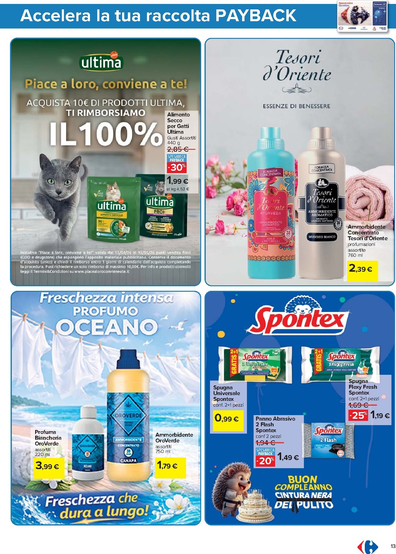 carrefour - Volantino Carrefour - Punti Sprint Payback per la prossima settimana dal martedì 21/04/2026 al lunedì 04/05/2026 - page: 13