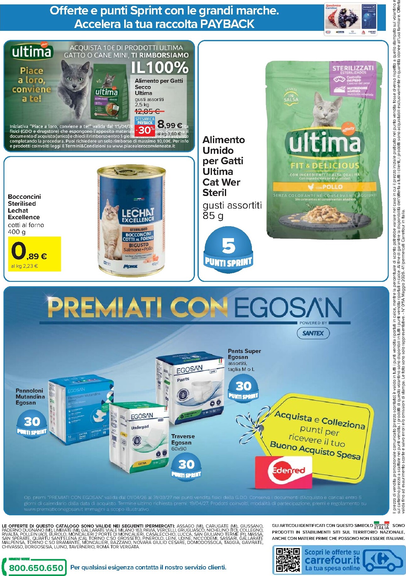 carrefour - Volantino Carrefour - Punti Sprint Payback per la prossima settimana dal martedì 05/05/2026 al lunedì 18/05/2026 - page: 18