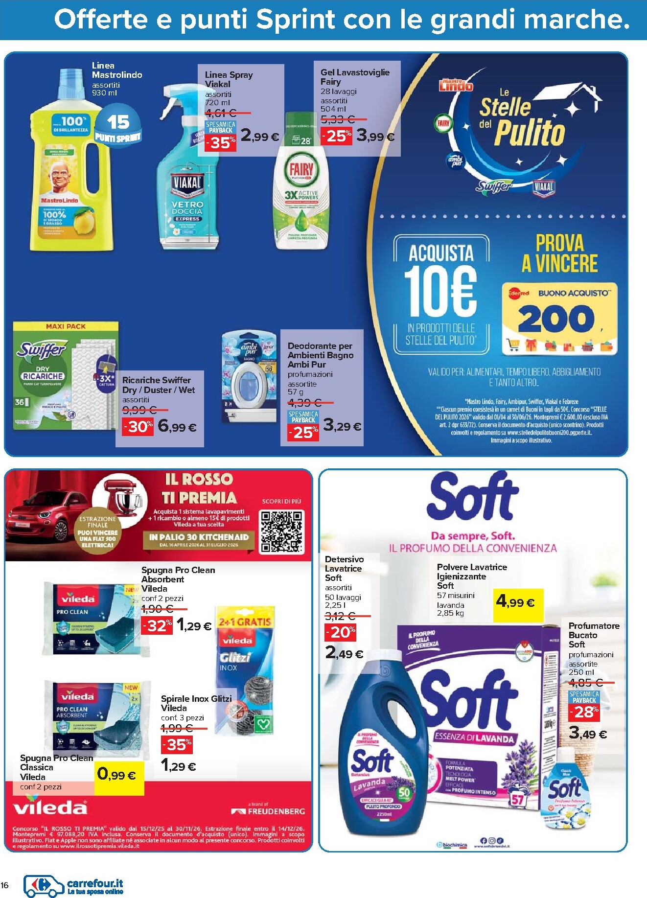 carrefour - Volantino Carrefour - Punti Sprint Payback per la prossima settimana dal martedì 05/05/2026 al lunedì 18/05/2026 - page: 16