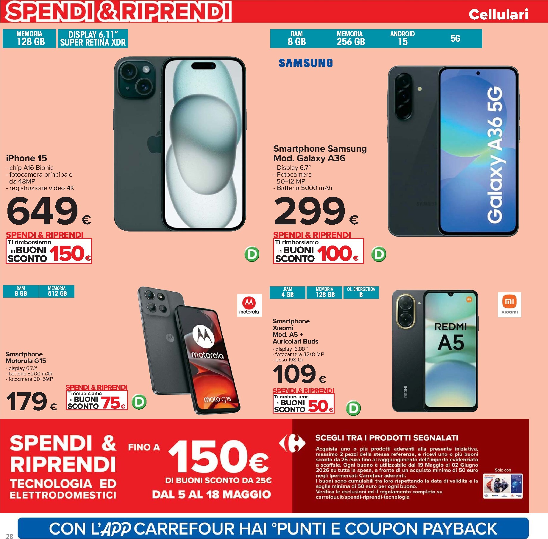 carrefour - Volantino Carrefour - Prezzi freschi per la prossima settimana dal martedì 05/05/2026 al lunedì 18/05/2026 - page: 28
