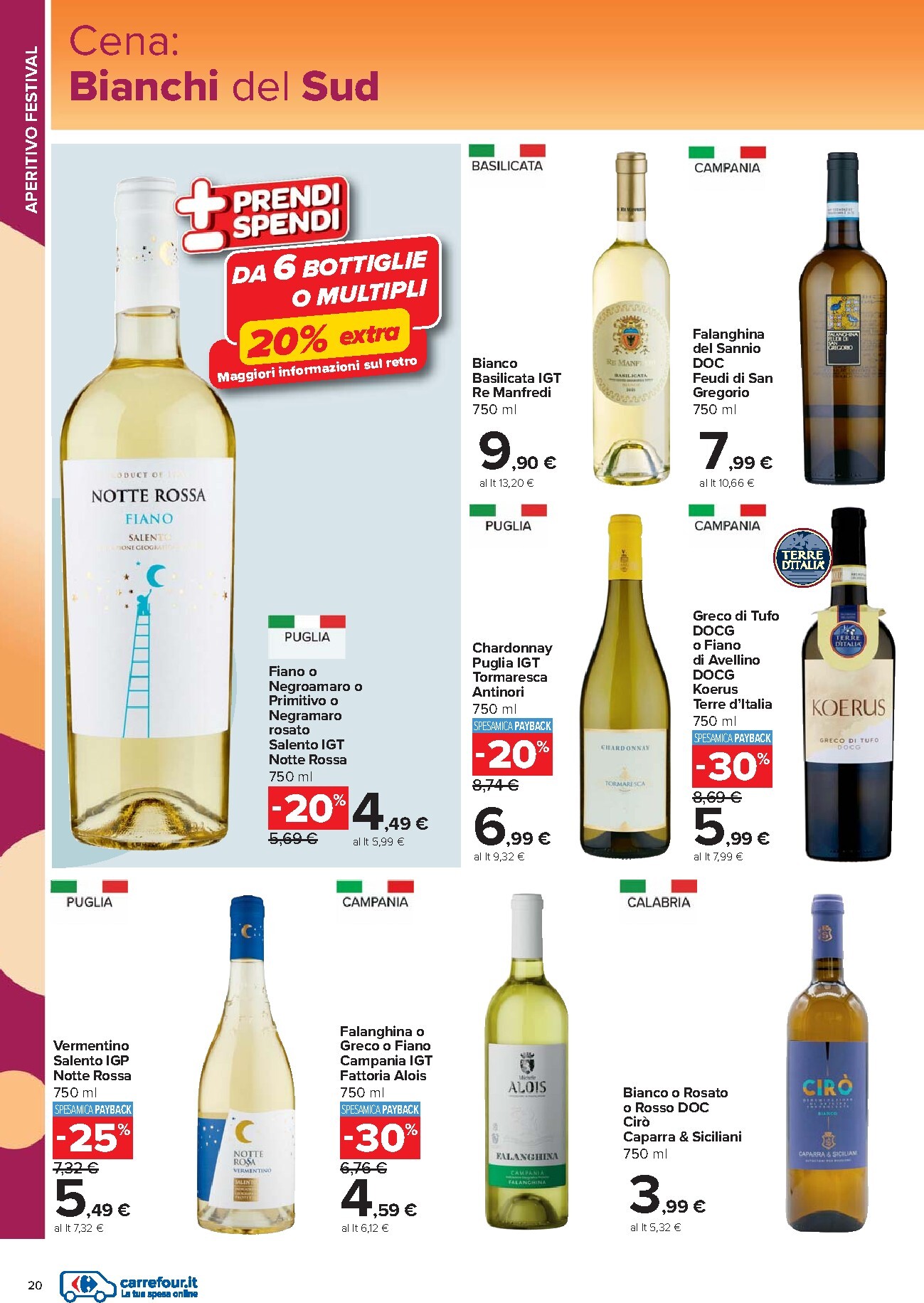 carrefour - Volantino Carrefour - Catalogo vini per la prossima settimana dal lunedì 18/05/2026 al martedì 09/06/2026 - page: 20