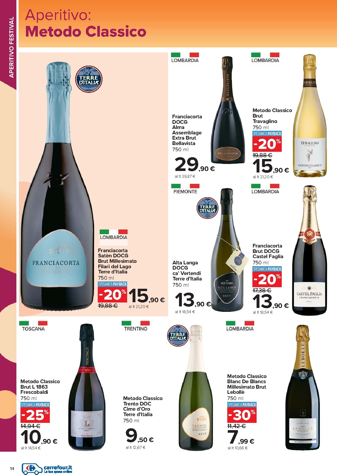 carrefour - Volantino Carrefour - Catalogo vini per la prossima settimana dal lunedì 18/05/2026 al martedì 09/06/2026 - page: 14