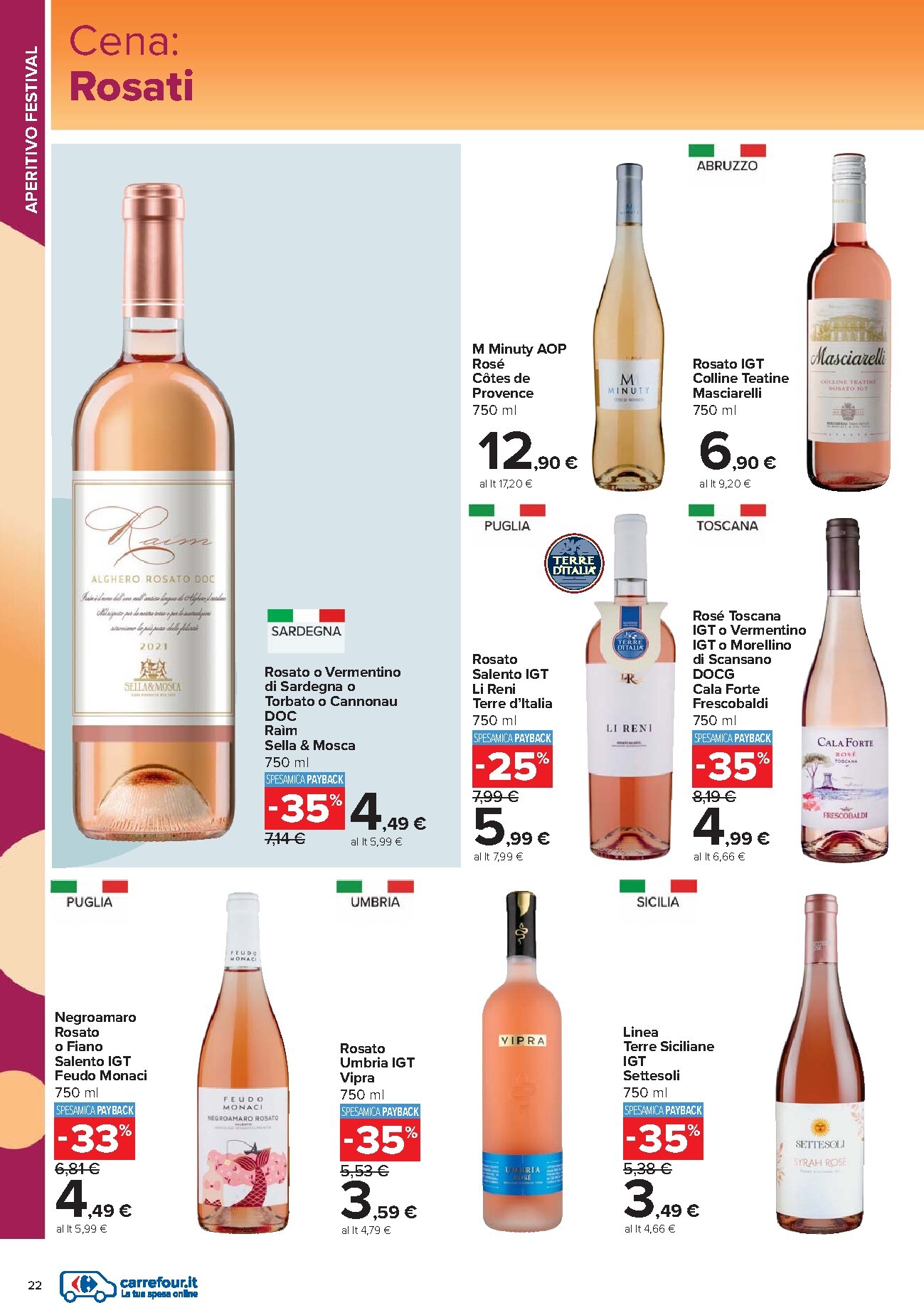 carrefour - Volantino Carrefour - Catalogo vini per la prossima settimana dal lunedì 18/05/2026 al martedì 09/06/2026 - page: 22
