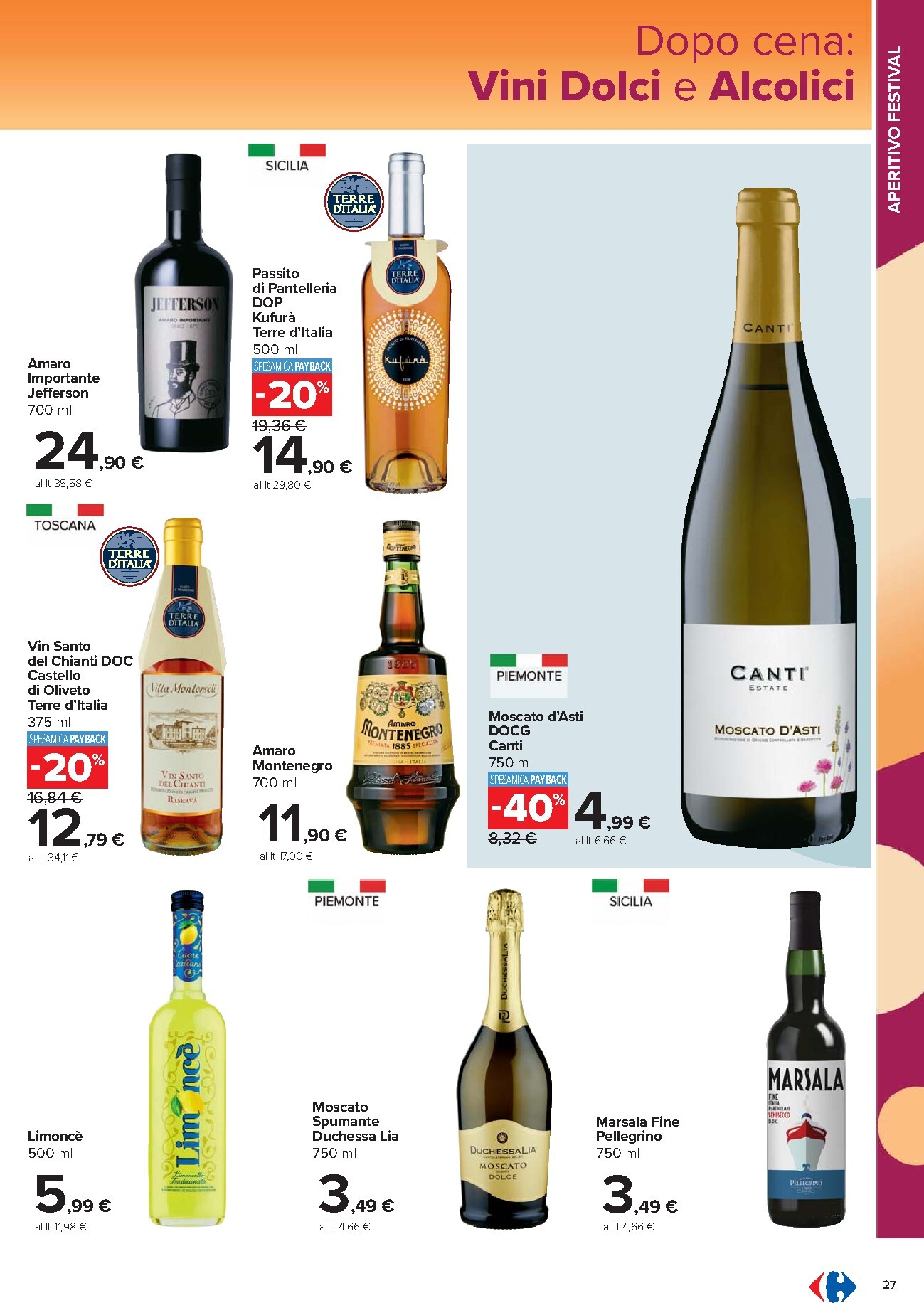 carrefour - Volantino Carrefour - Catalogo vini per la prossima settimana dal lunedì 18/05/2026 al martedì 09/06/2026 - page: 27