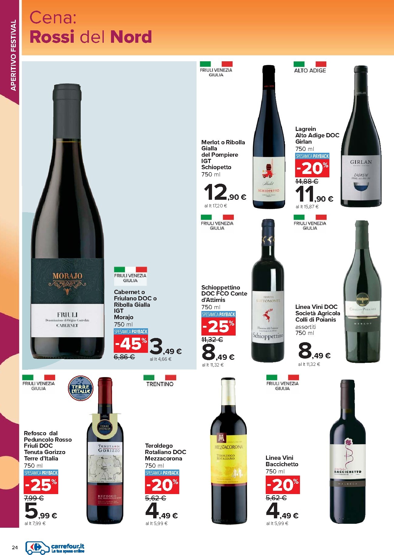 carrefour - Volantino Carrefour - Catalogo vini per la prossima settimana dal lunedì 18/05/2026 al martedì 09/06/2026 - page: 24