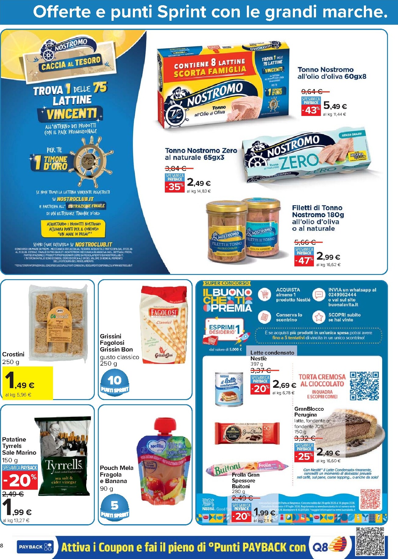 carrefour - Volantino Carrefour - Punti Sprint Payback per la prossima settimana dal martedì 19/05/2026 al martedì 02/06/2026 - page: 8