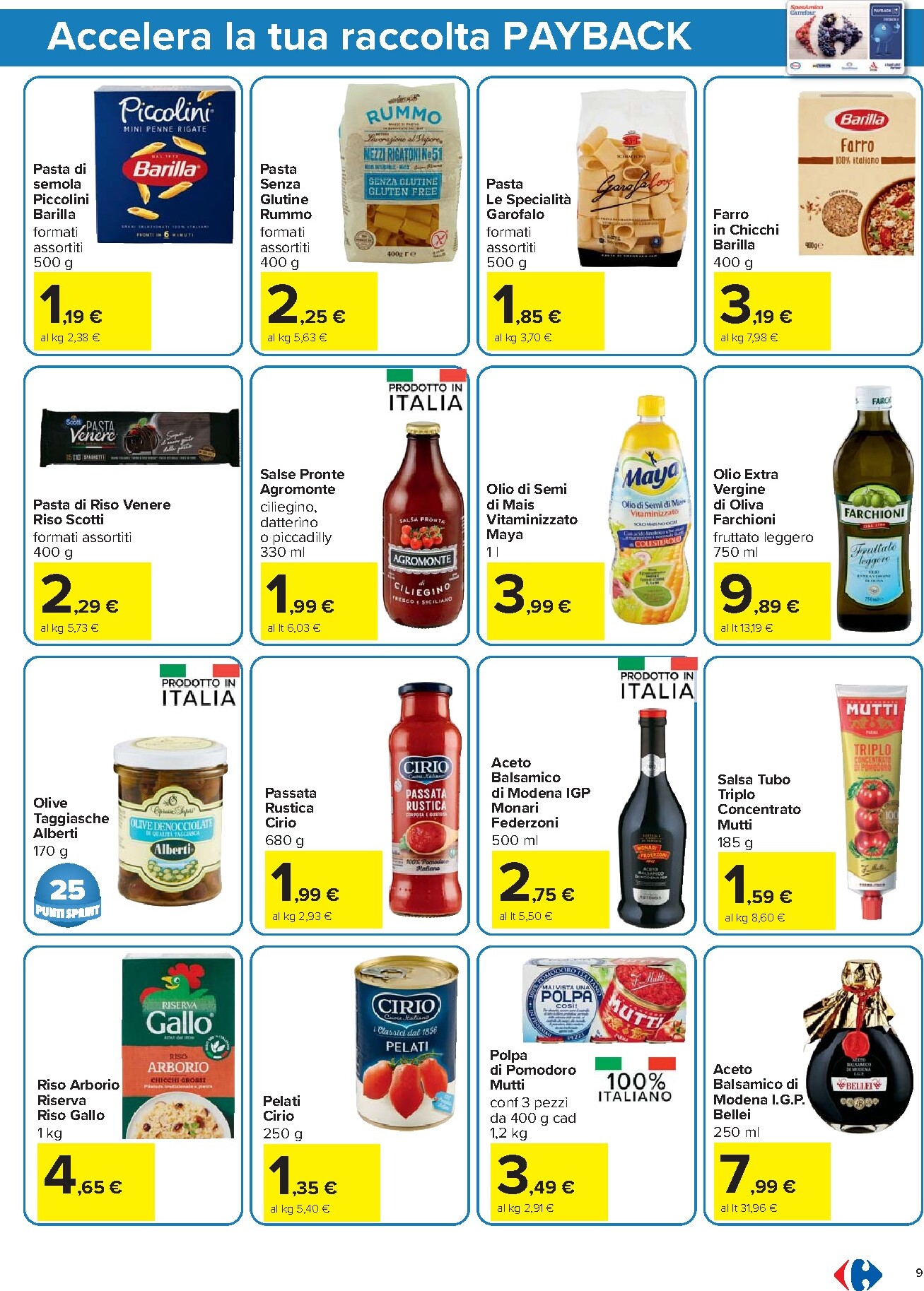 carrefour - Volantino Carrefour - Punti Sprint Payback per la prossima settimana dal martedì 19/05/2026 al martedì 02/06/2026 - page: 9