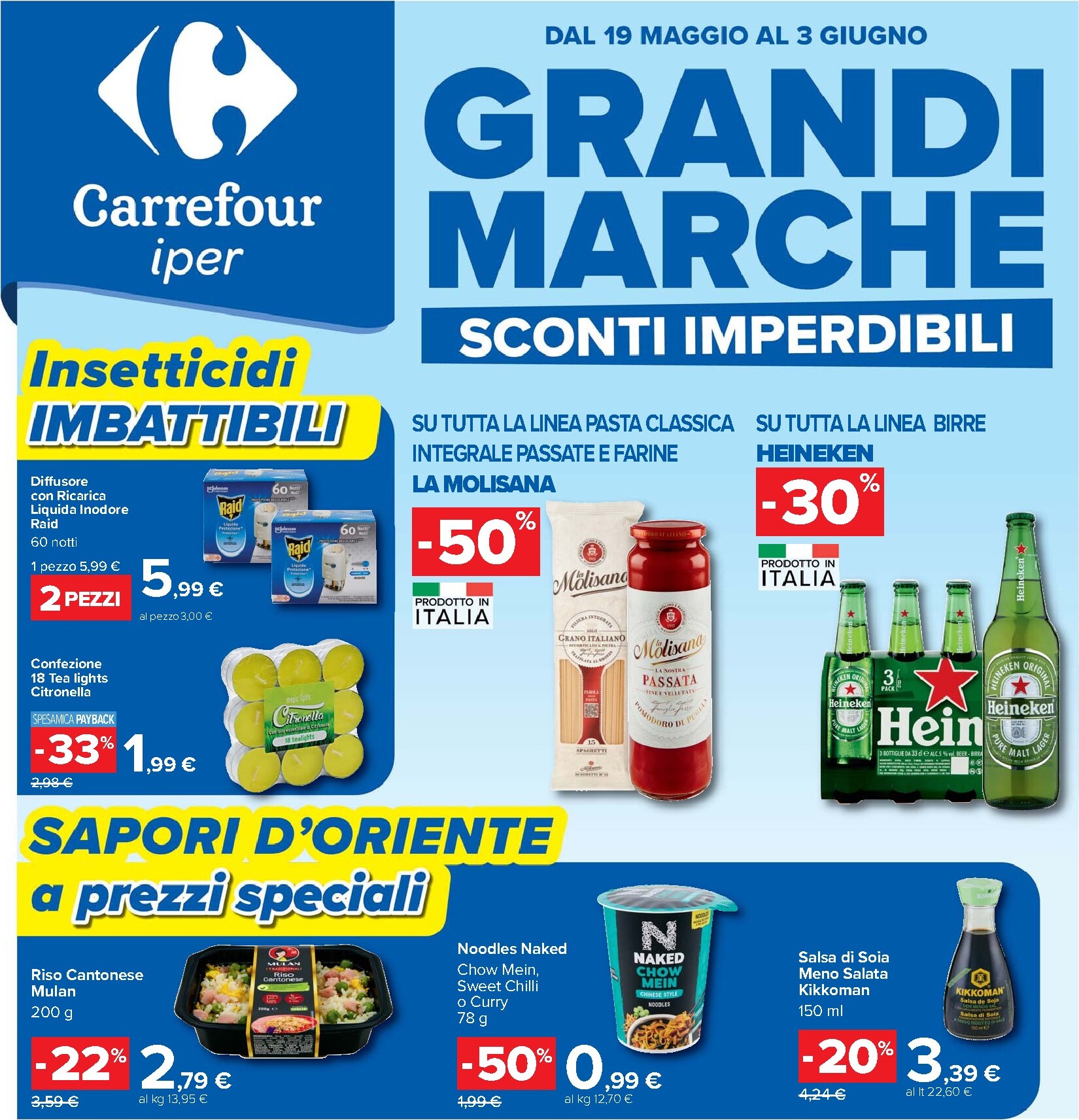 carrefour - Volantino Carrefour - Grandi Marche per la prossima settimana dal martedì 19/05/2026 al mercoledì 03/06/2026