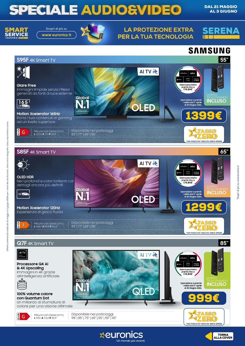 euronics - Volantino attuale di Euronics valido dal giovedì 21/05/2026 al mercoledì 03/06/2026 - page: 4
