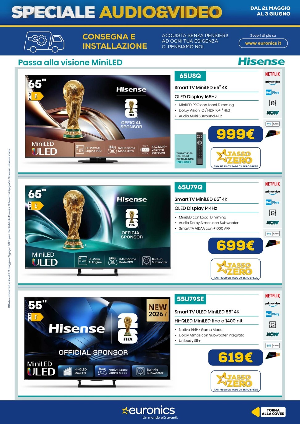 euronics - Volantino attuale di Euronics valido dal giovedì 21/05/2026 al mercoledì 03/06/2026 - page: 9
