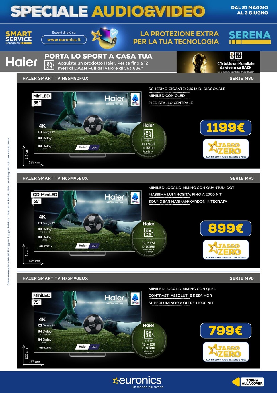 euronics - Volantino attuale di Euronics valido dal giovedì 21/05/2026 al mercoledì 03/06/2026 - page: 18