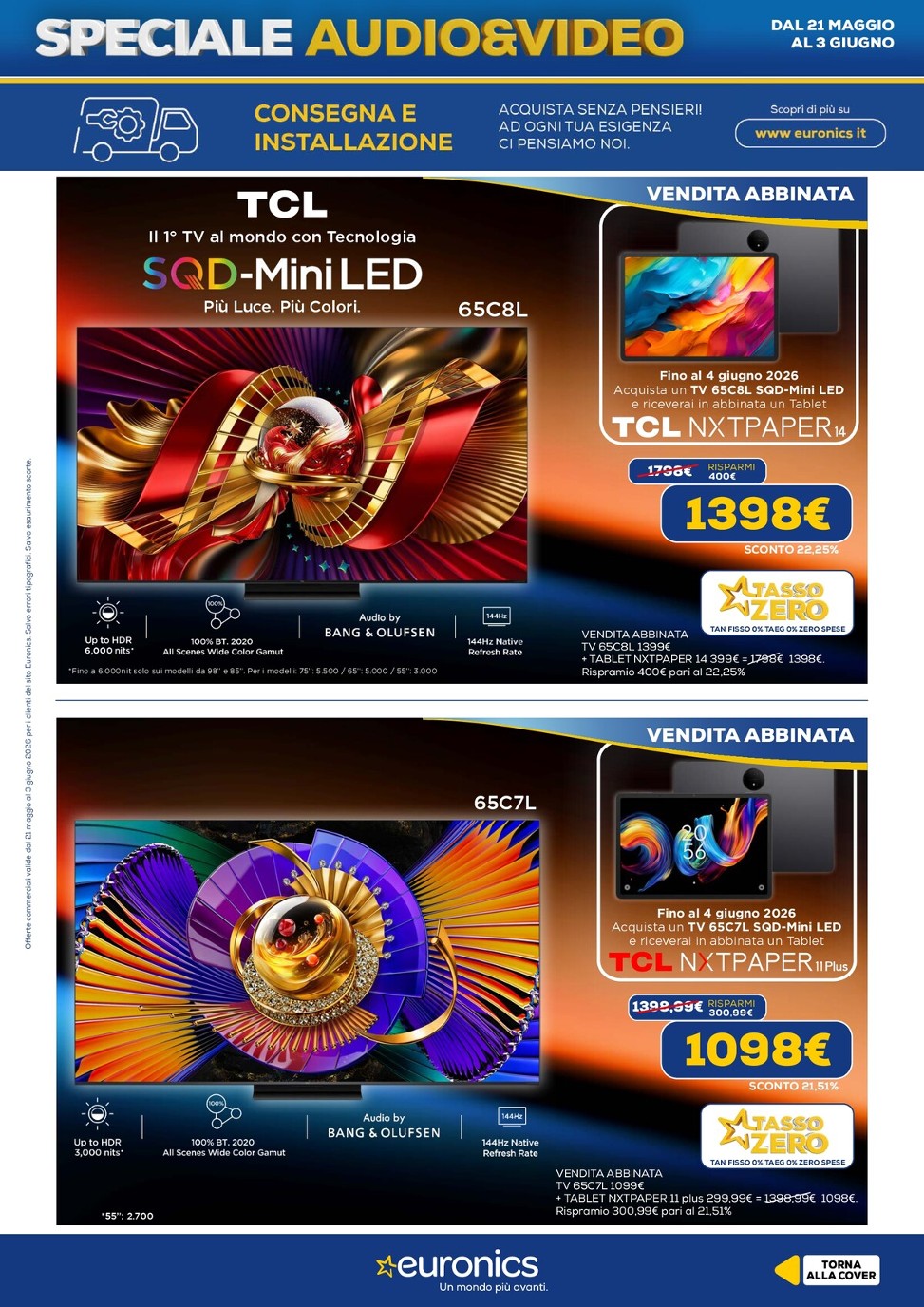 euronics - Volantino attuale di Euronics valido dal giovedì 21/05/2026 al mercoledì 03/06/2026 - page: 12