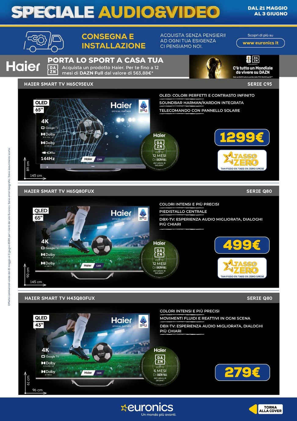 euronics - Volantino attuale di Euronics valido dal giovedì 21/05/2026 al mercoledì 03/06/2026 - page: 19