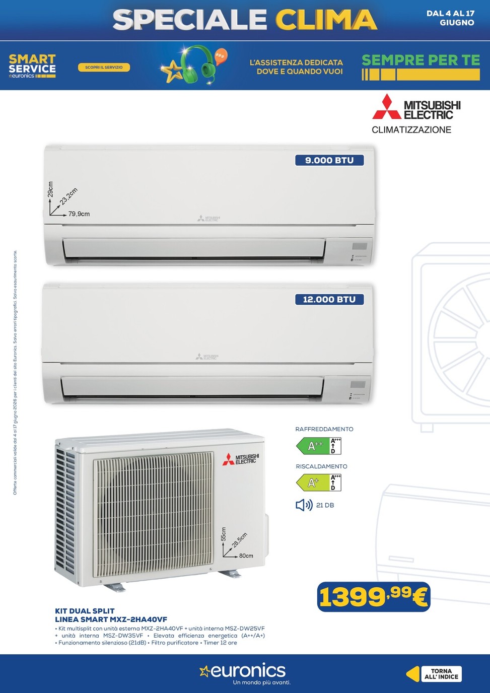 euronics - Volantino attuale di Euronics - Speciale Clima valido dal giovedì 04/06/2026 al mercoledì 17/06/2026 - page: 11
