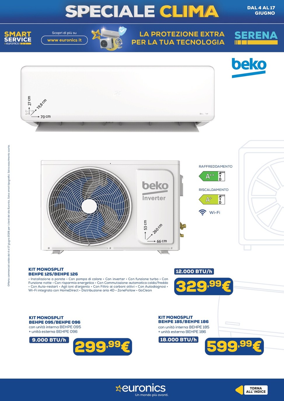 euronics - Volantino attuale di Euronics - Speciale Clima valido dal giovedì 04/06/2026 al mercoledì 17/06/2026 - page: 4
